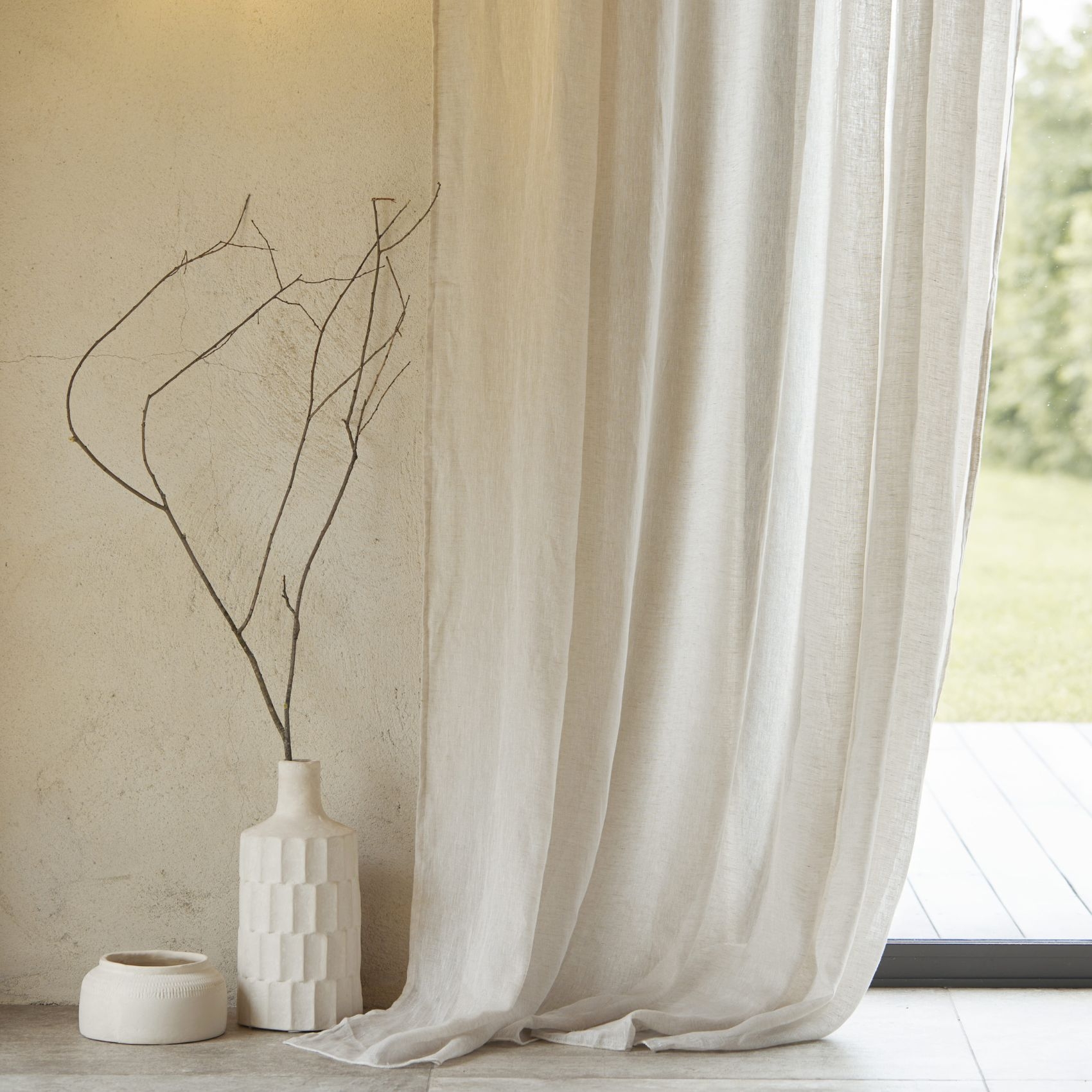 Rideau voilage 100% lin fluide — vue 6