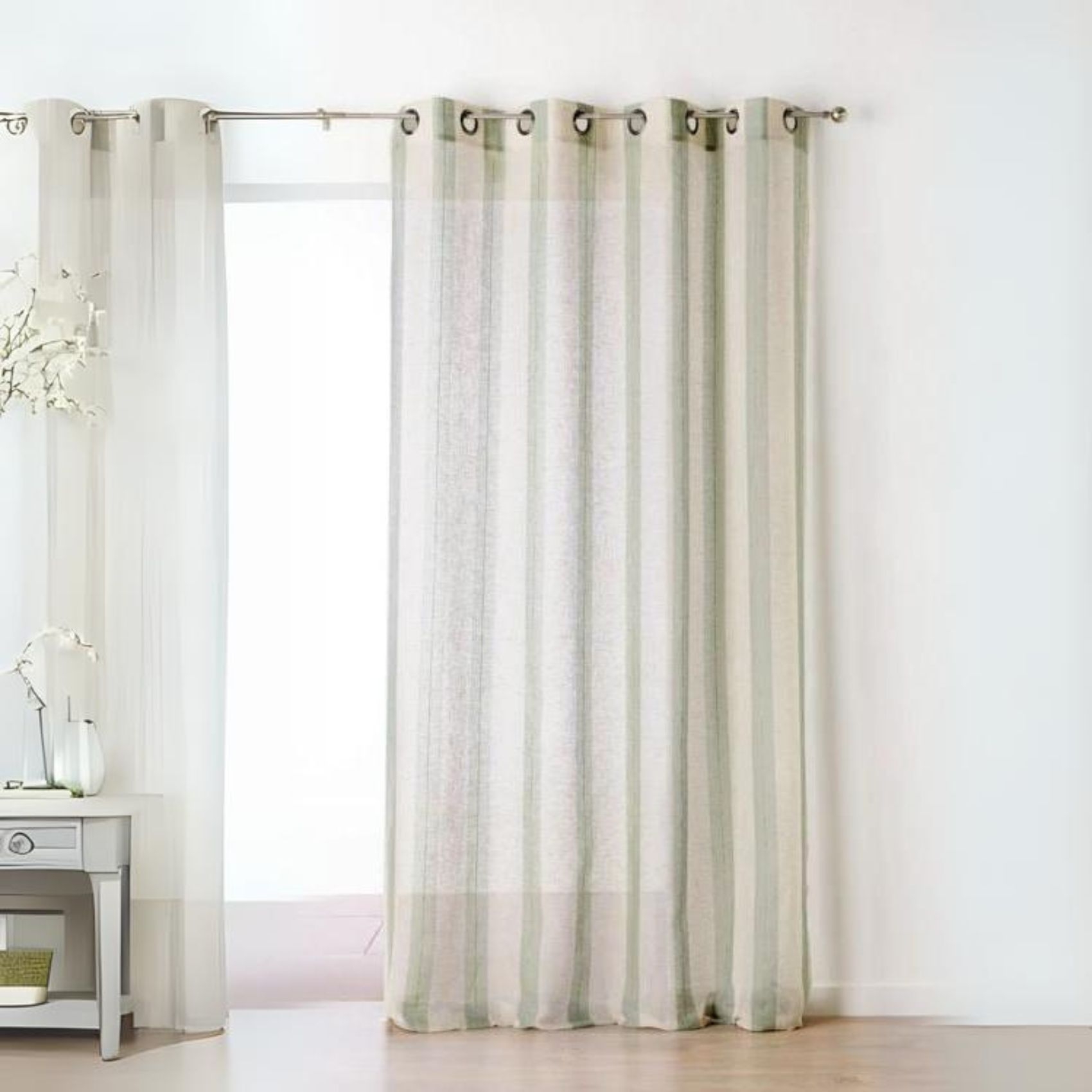 Voilage Fantaisie avec des Rayures Verticales — vue 6