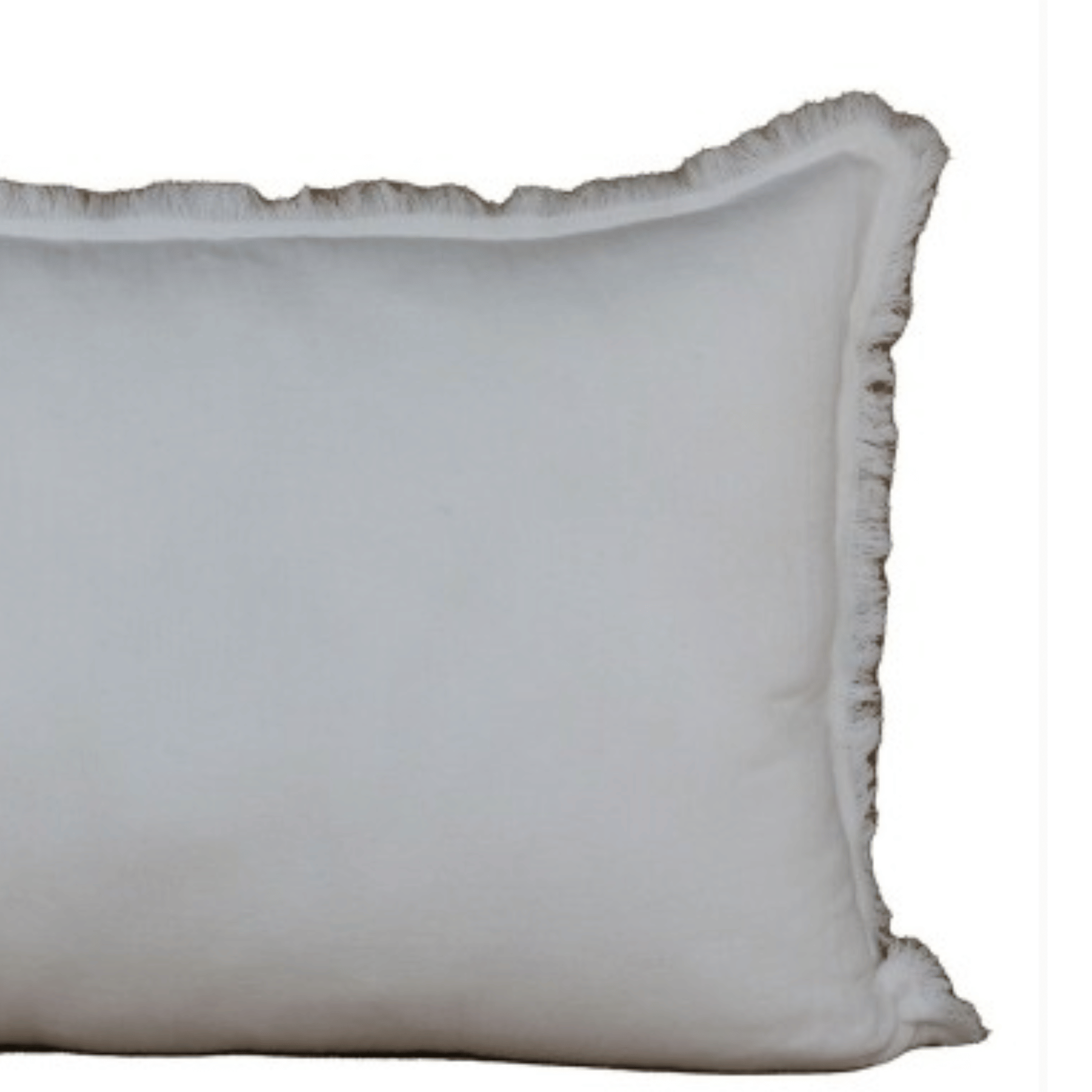 Coussin à franges en coton — vue 3