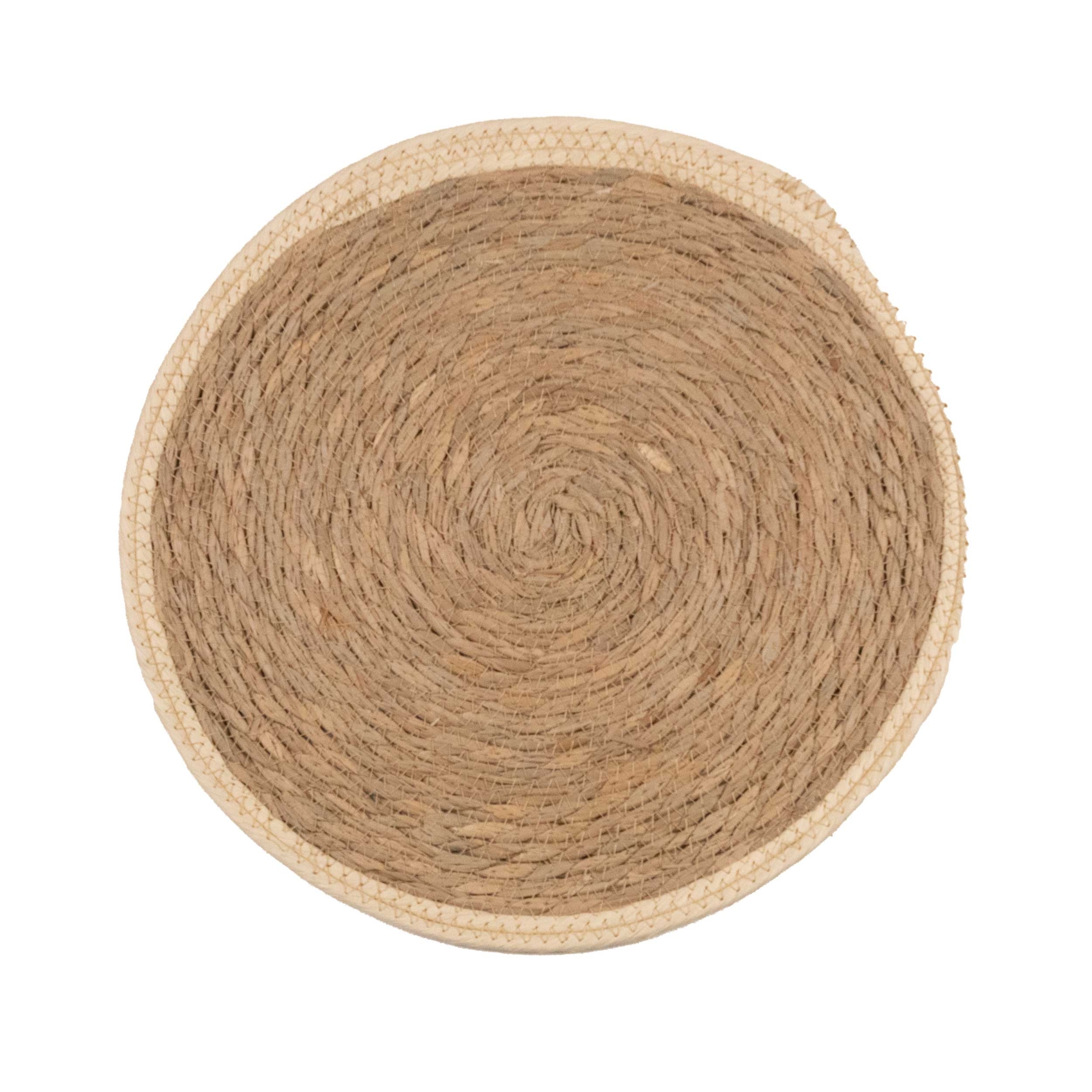 Set de table rond en jute rigide tressée