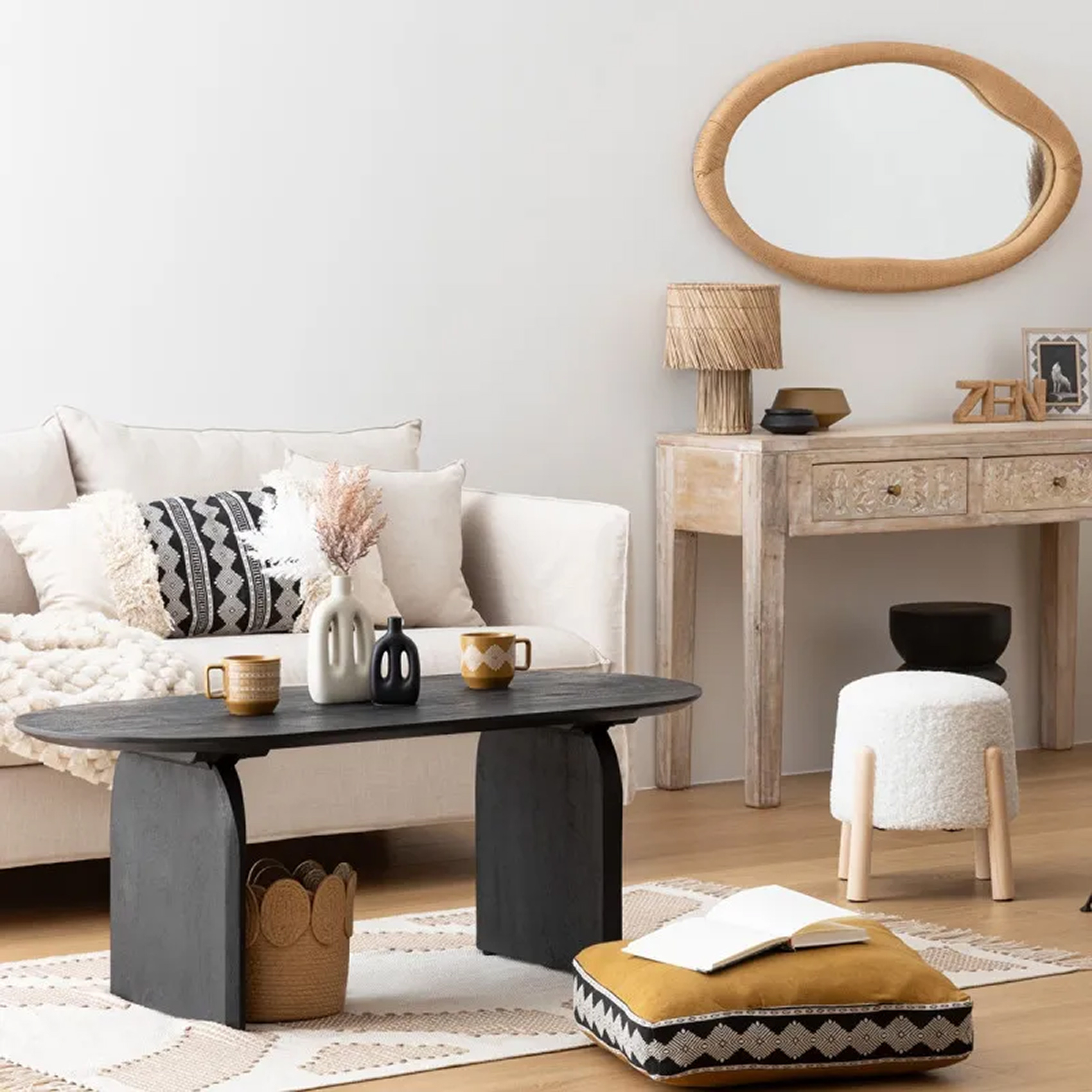 Tabouret d'appoint Inuit bouclette — vue 5