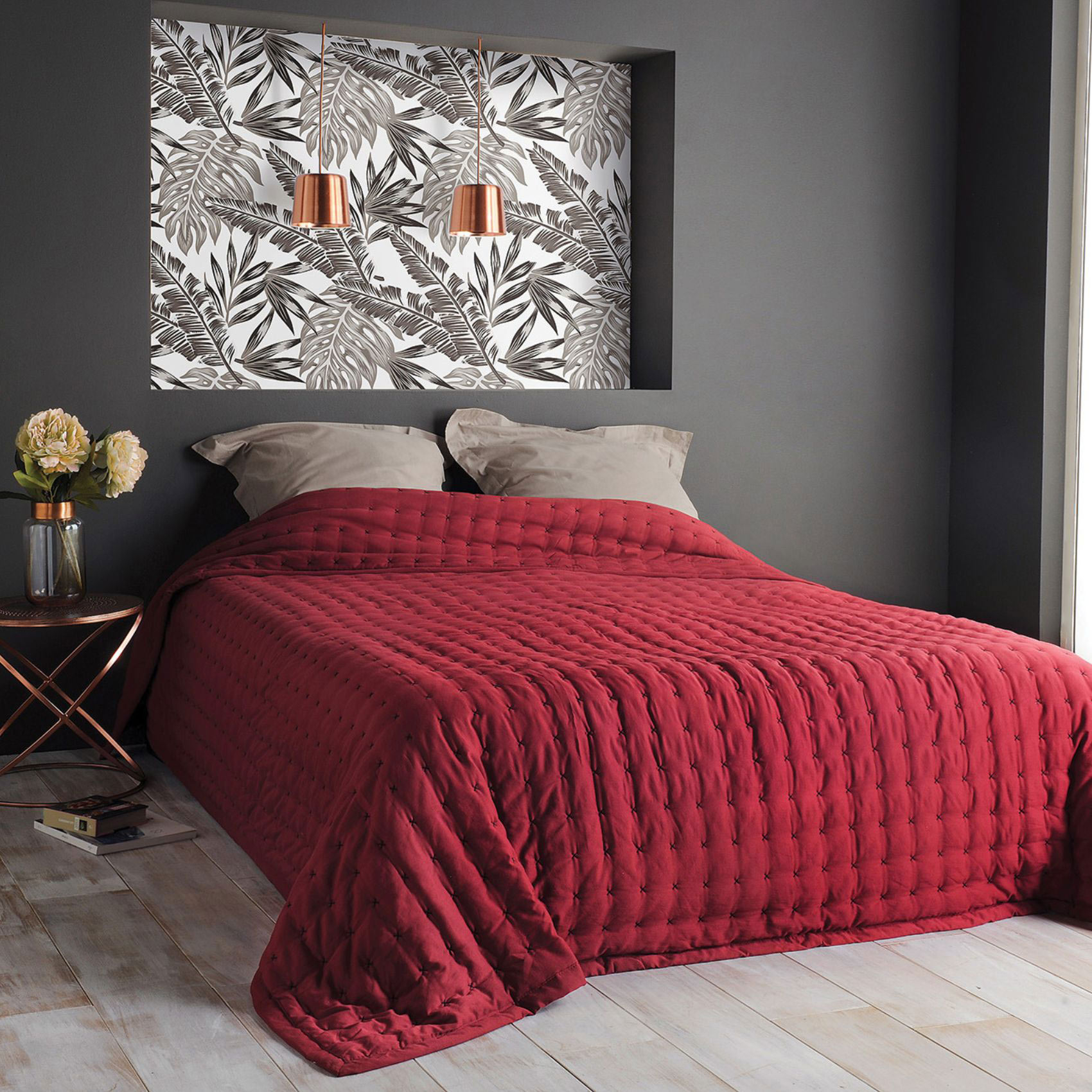 Jeté de lit matelassé et uni — vue 6