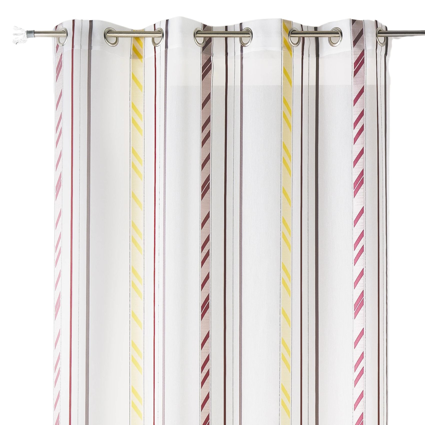 Voilage organza à rayures verticales — vue 6