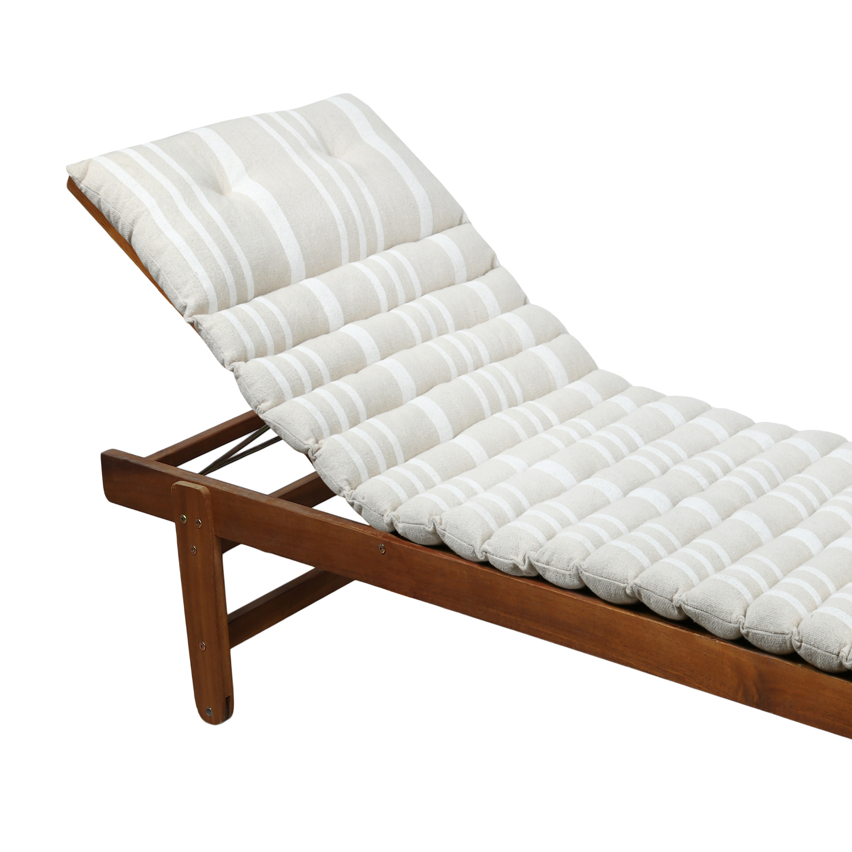 Matelas bain de soleil extérieur à rayures — vue 3