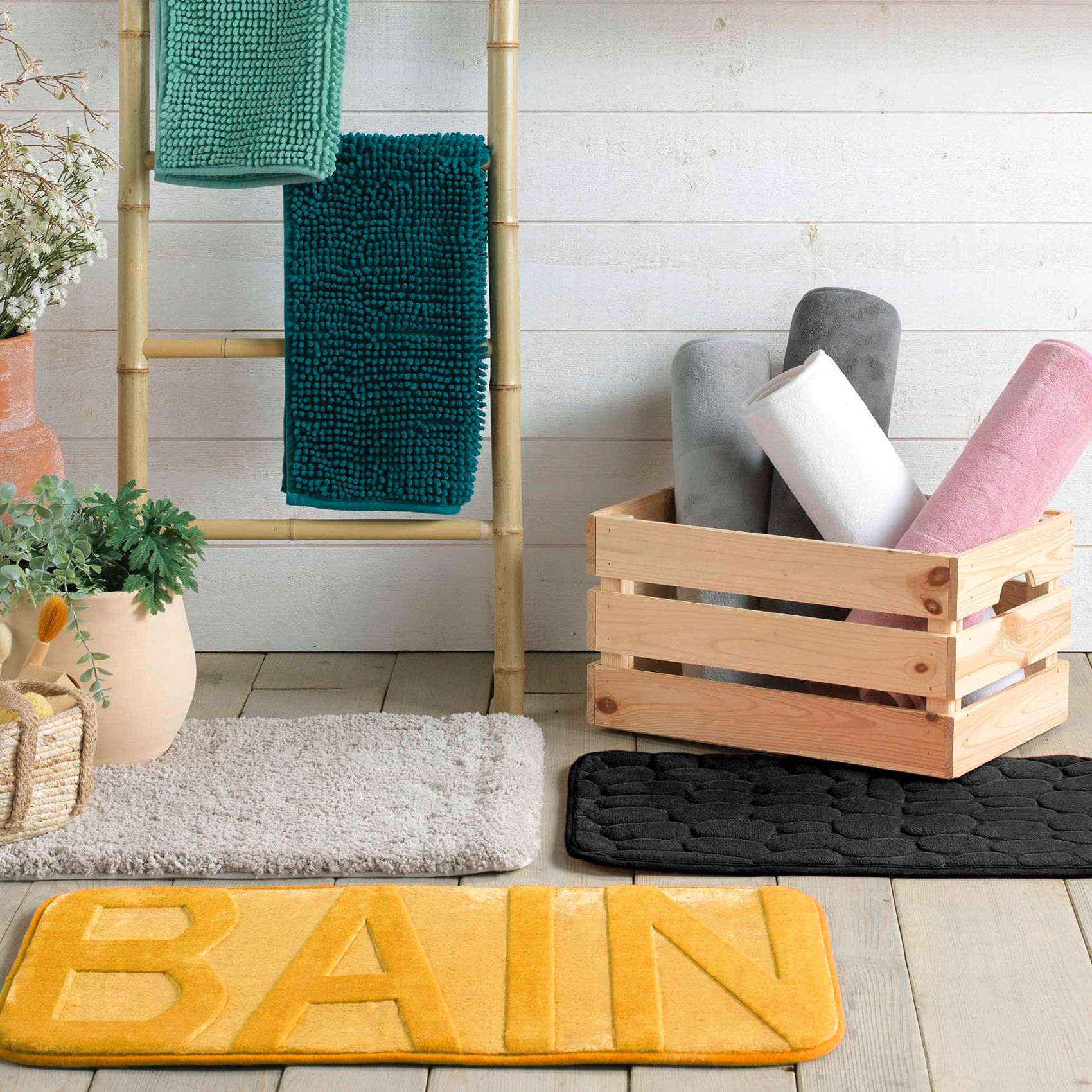 Tapis de bain en microfibre absorbante à picots — vue 5