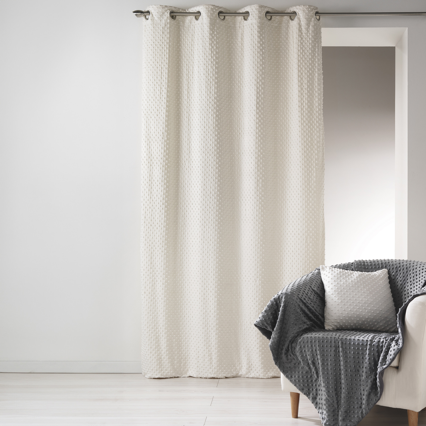 Rideau en polaire à reliefs — vue 3