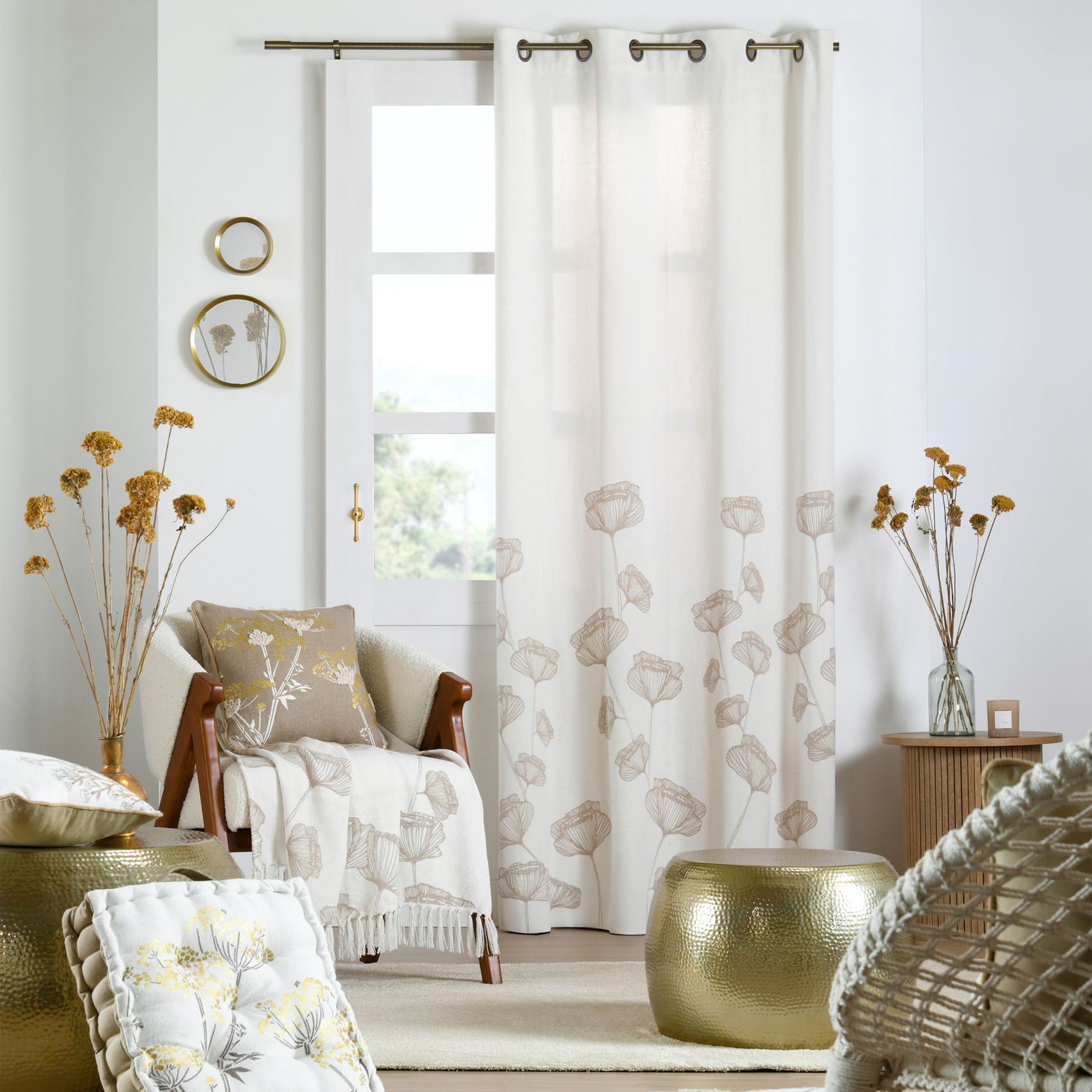 Coussin  feuillage doré — vue 4