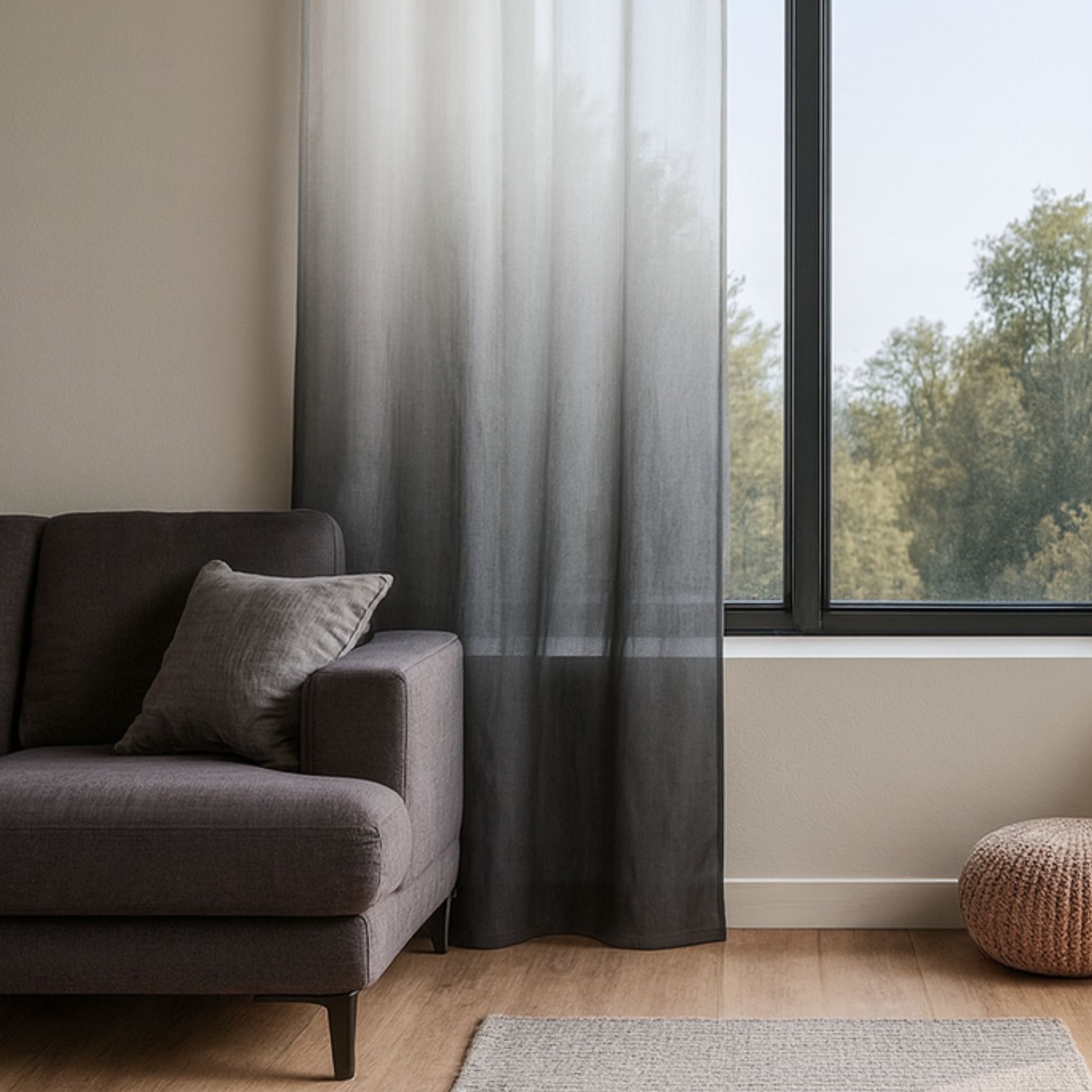 Voilage Tie and Dye gris — vue 4