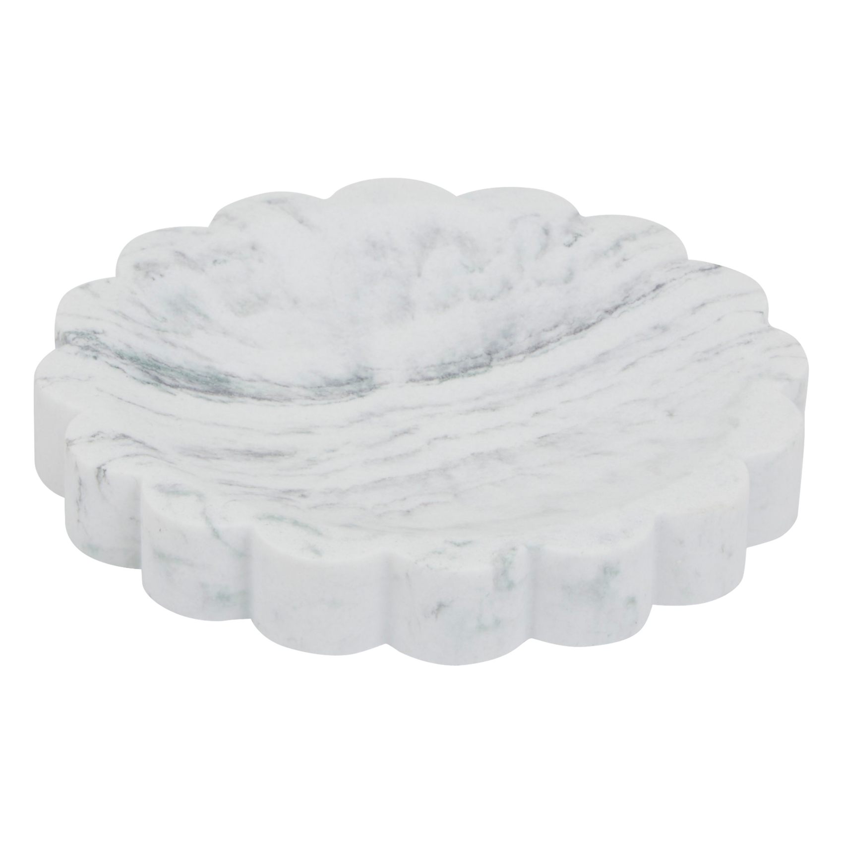 Porte-savon effet marbre en résine