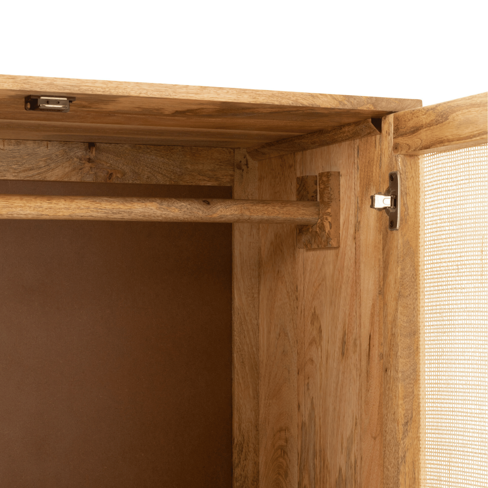 Armoire en rotin et bois de manguier naturel — vue 3