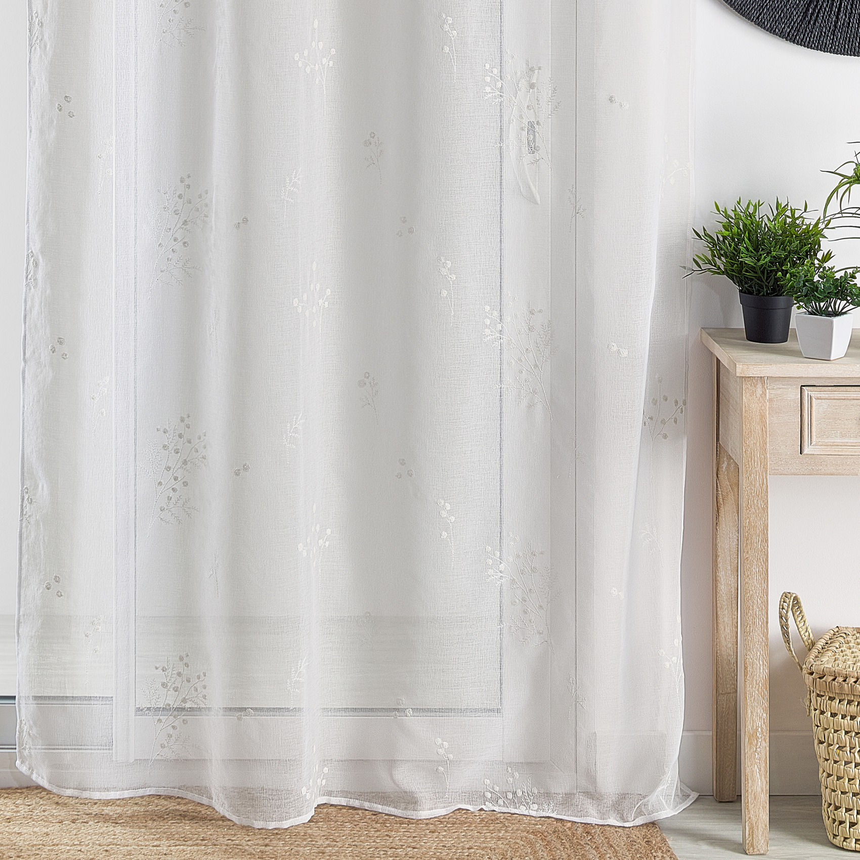 Voilage brodé d'un motif Mimosa — vue 4