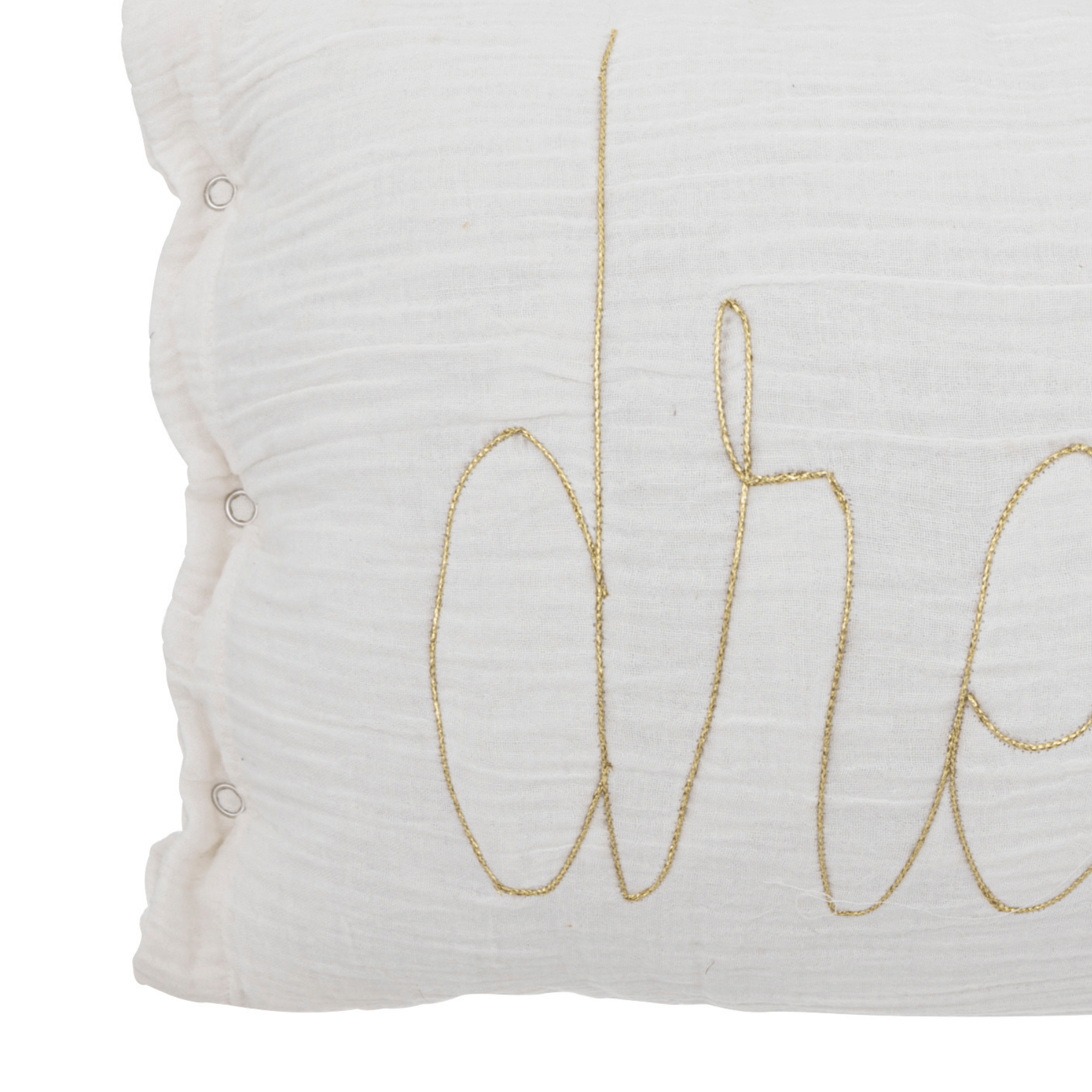 Coussin gaze de coton avec mot doux — vue 3