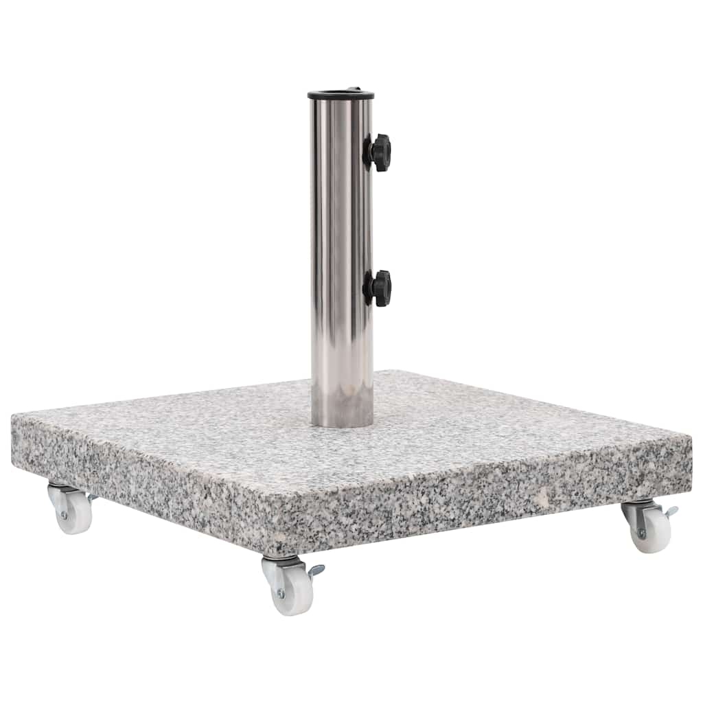Socle de parasol en granit à roulette