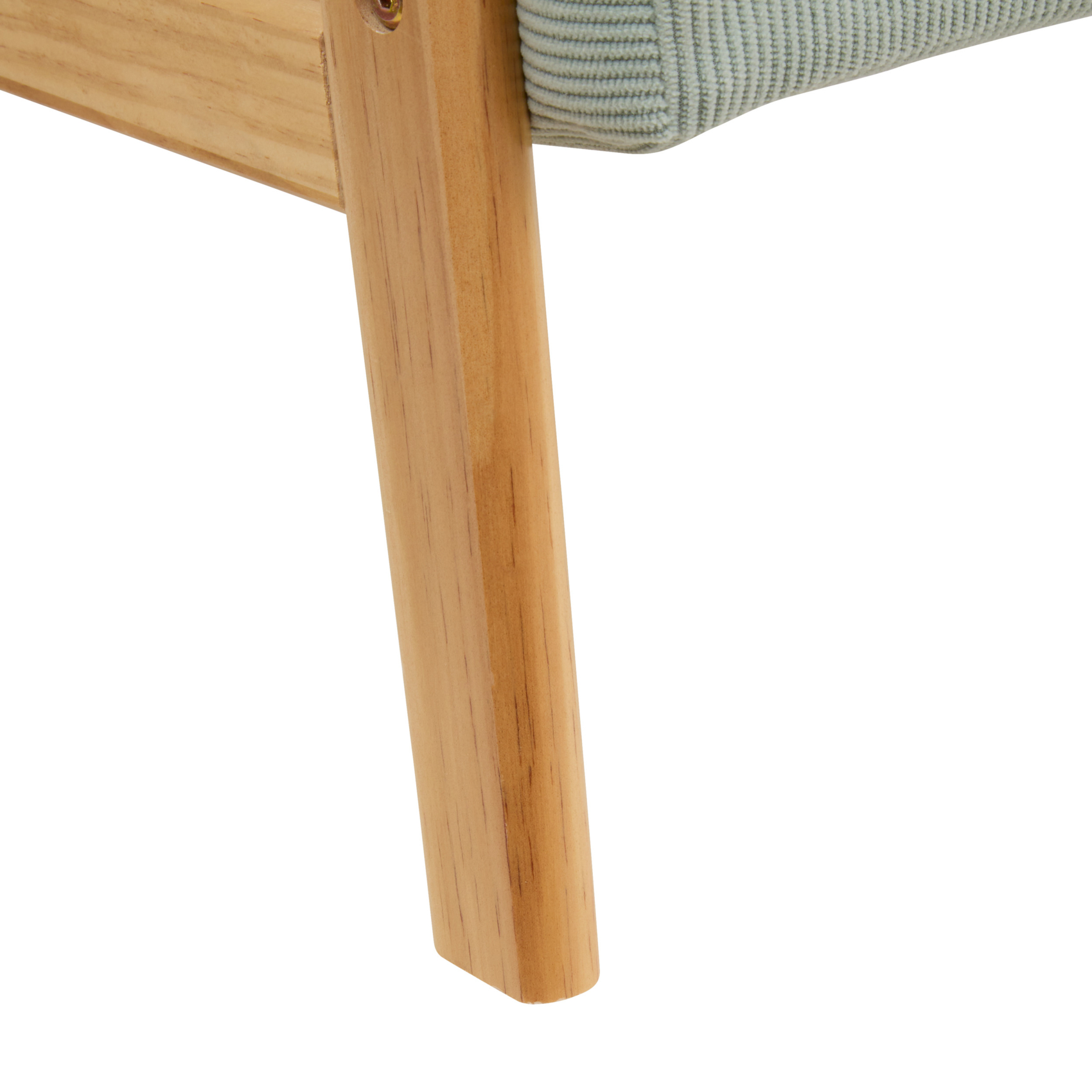 Fauteuil enfant en velours côtelé avec structure en bois — vue 3