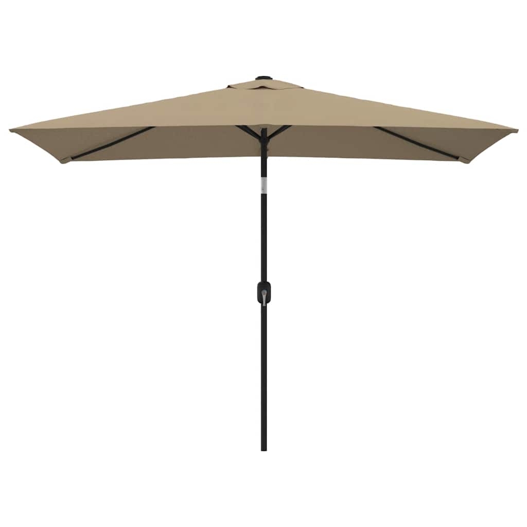 Parasol d'extérieur rectangulaire inclinable