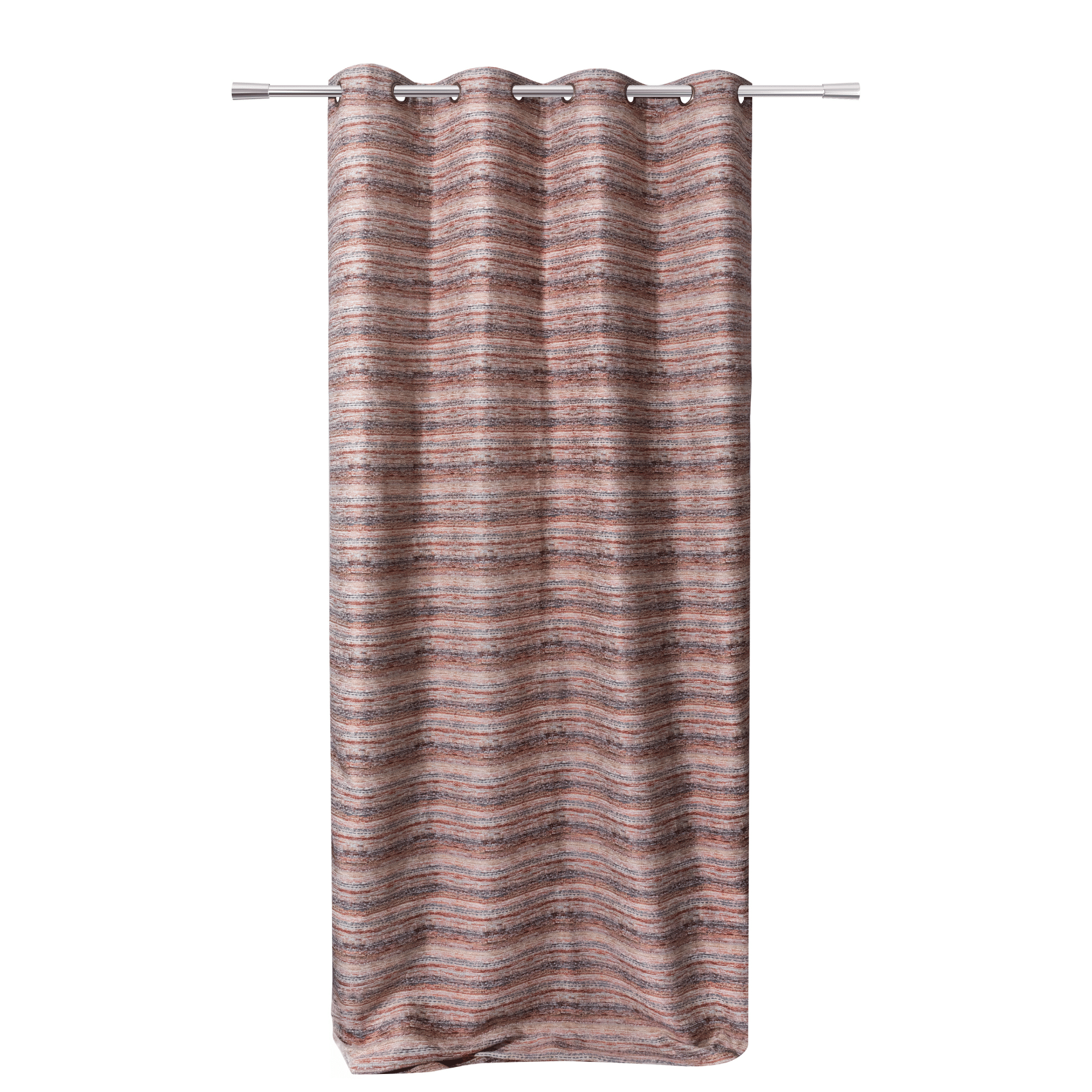 Rideau à rayures colorées