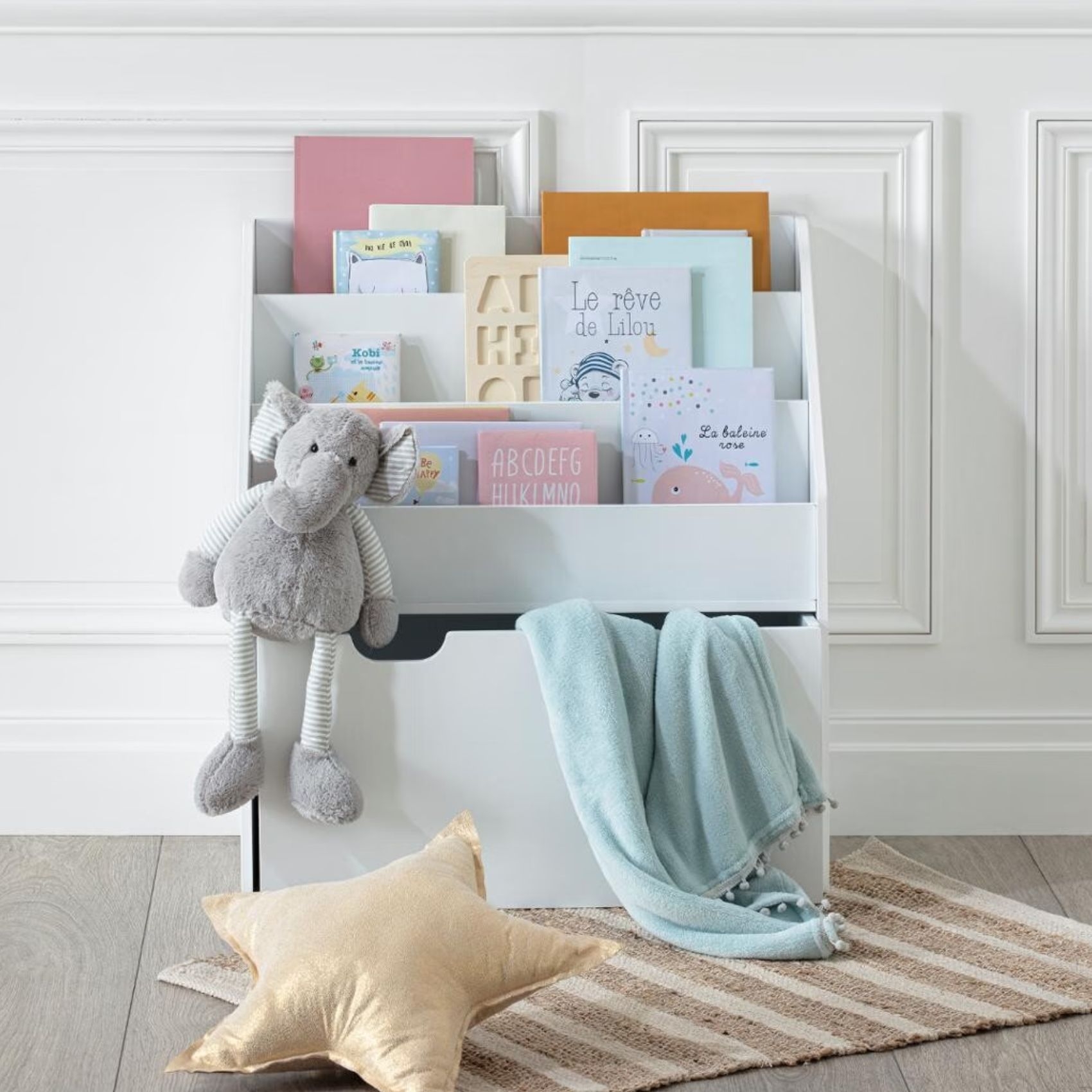 Bibliothèque Montessori enfant avec rangement — vue 5