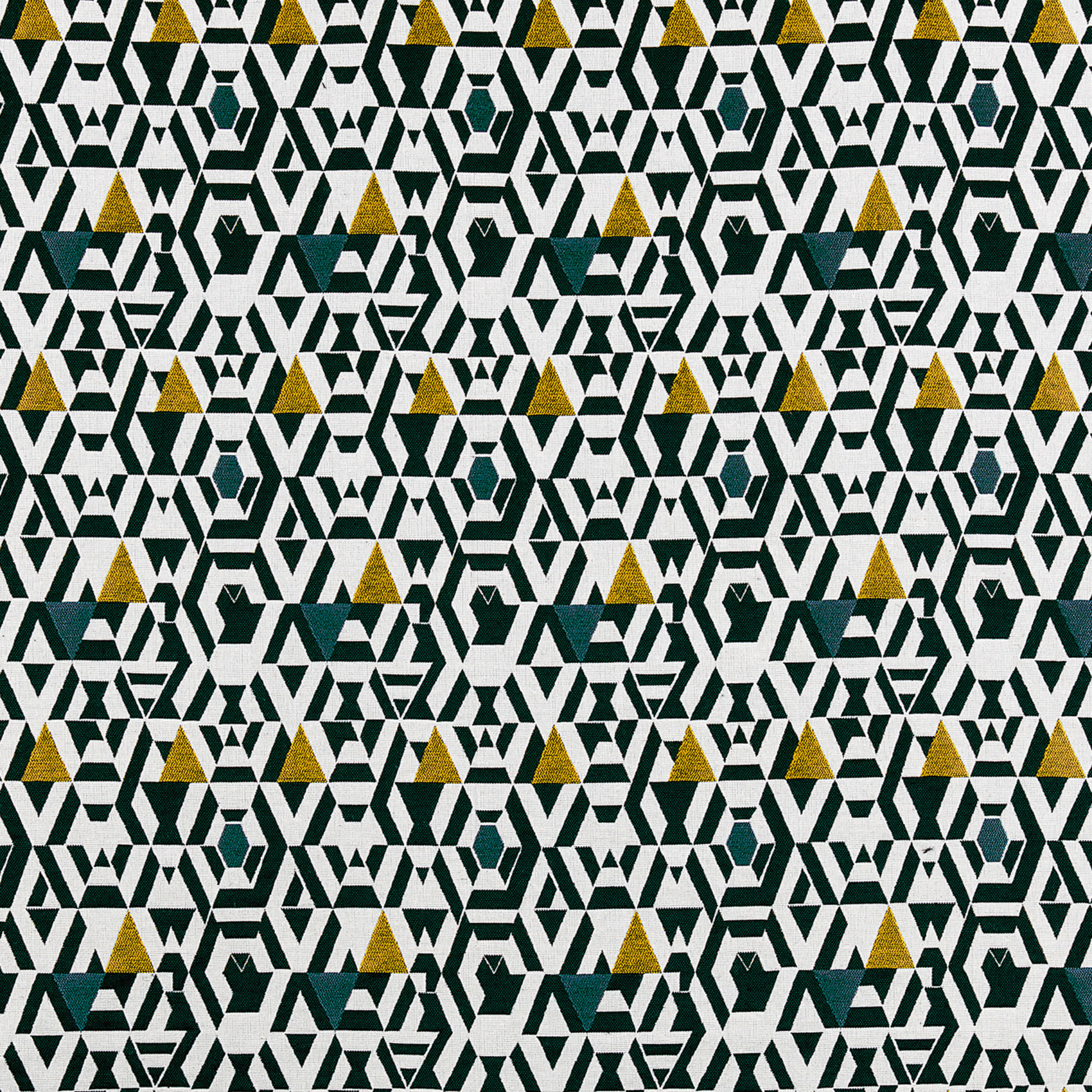 Rideau Imprimé Motifs Géométriques sur Fond Blanc — vue 3