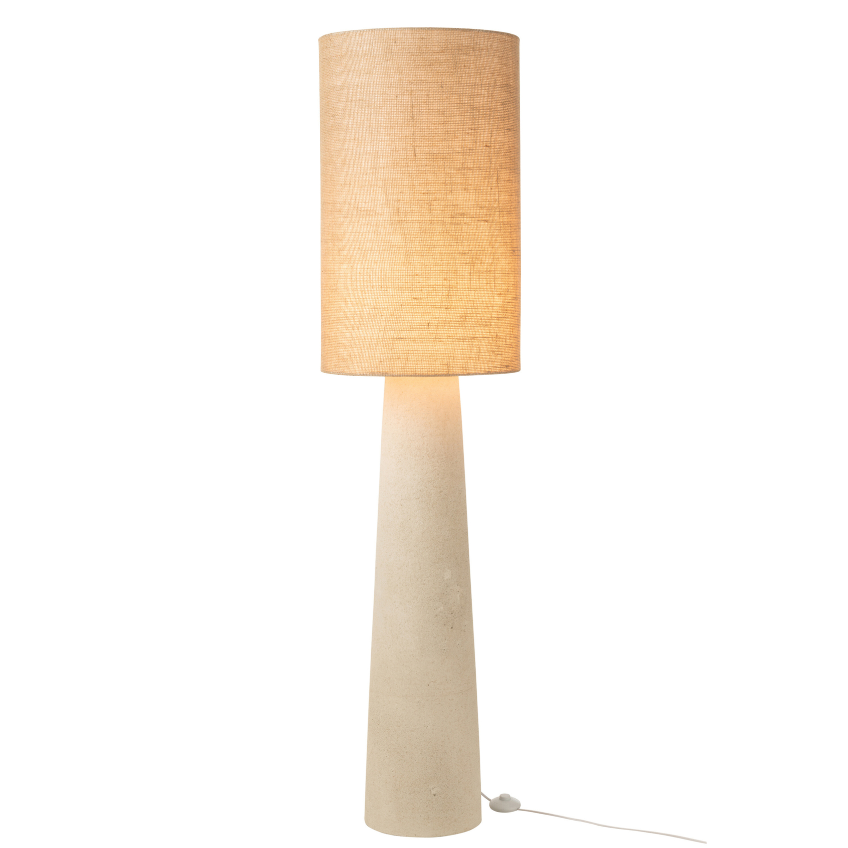Lampadaire en jute et fibre de verre — vue 6