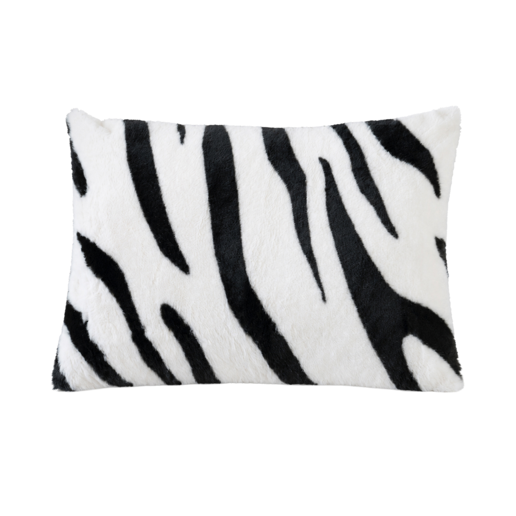 Coussin garni à motif zèbre avec dos en velours — vue 5