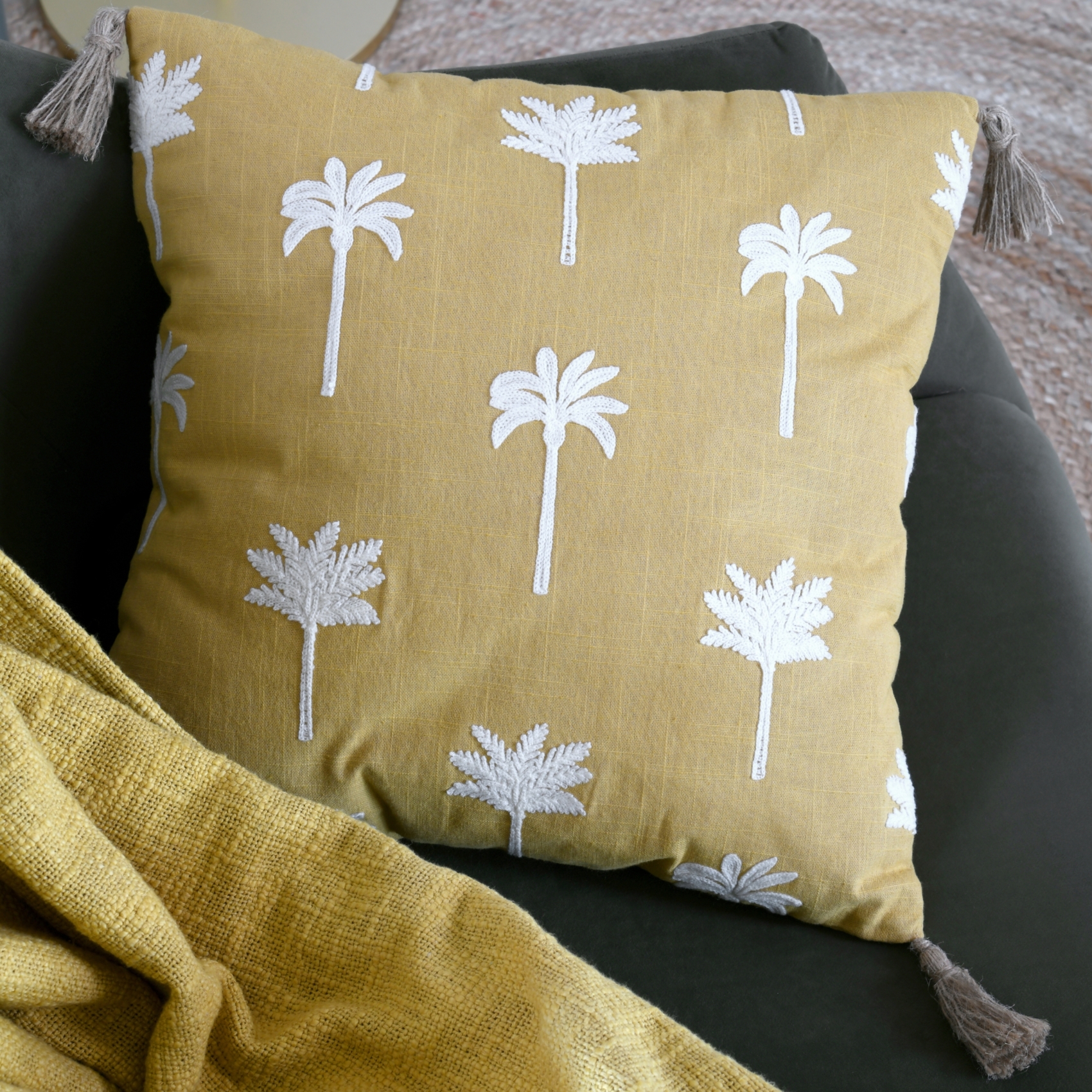 Coussin avec motifs palmier — vue 6