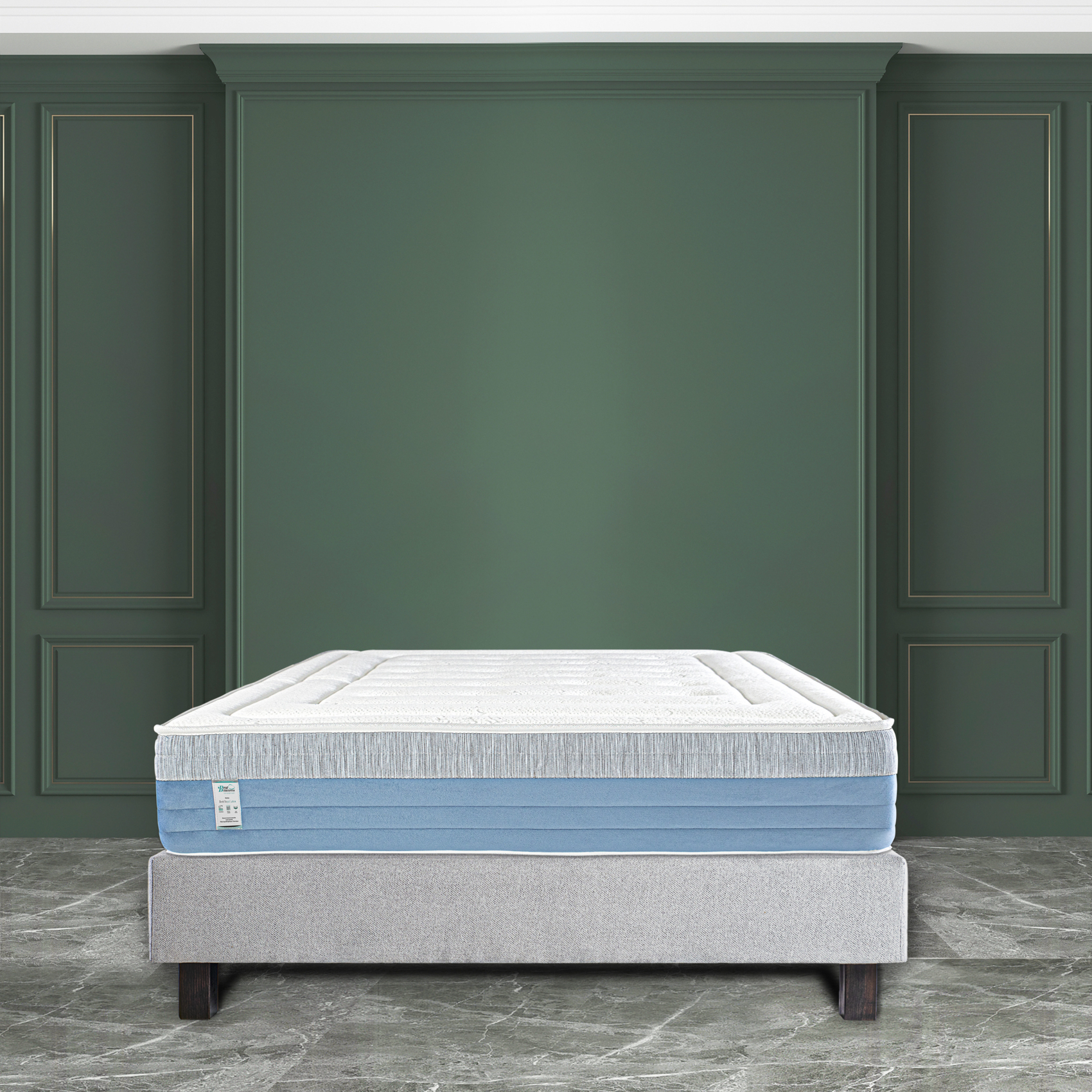 Matelas ressorts ensachés et mémoire de forme 27 cm - Soutien ferme — vue 6