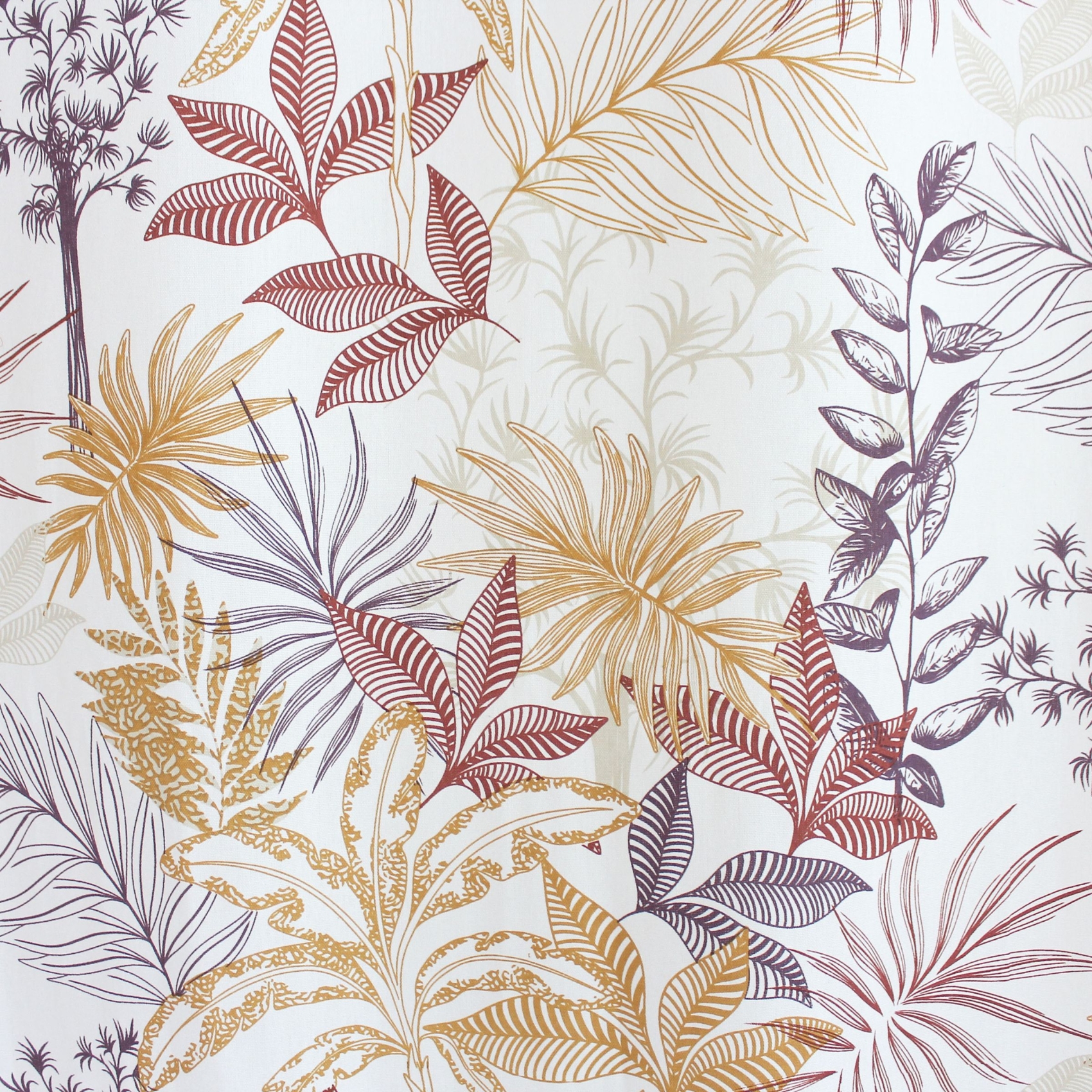 Rideau tamisant imprimé végétal multicolore — vue 6