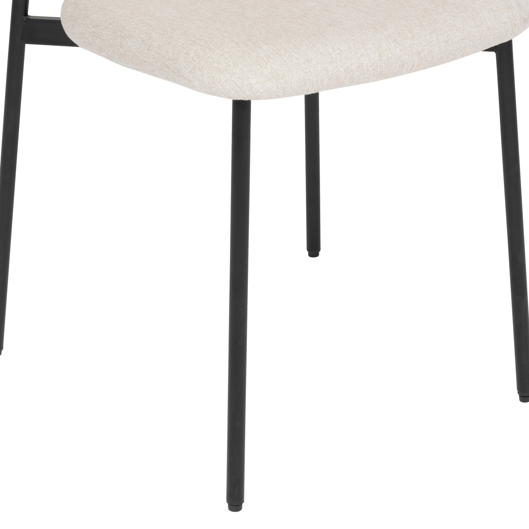 Chaise avec dossier bois et pieds métal — vue 3