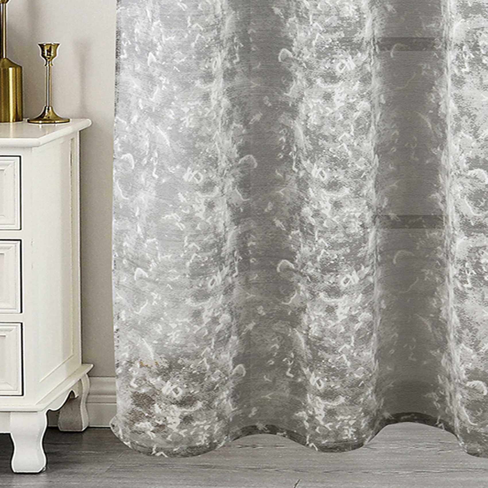 Voilage jacquard à oeillets élégance texturée — vue 4