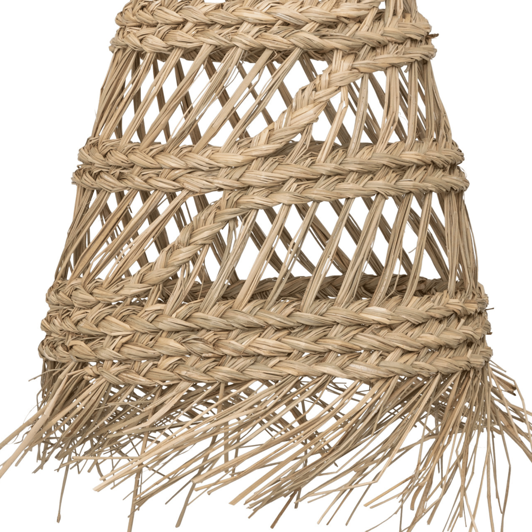 Suspension en roseau à franges — vue 3