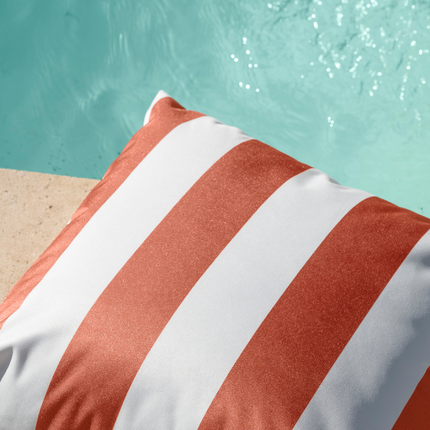 Coussin imperméable déhoussable à rayures ARCACHON — vue 6