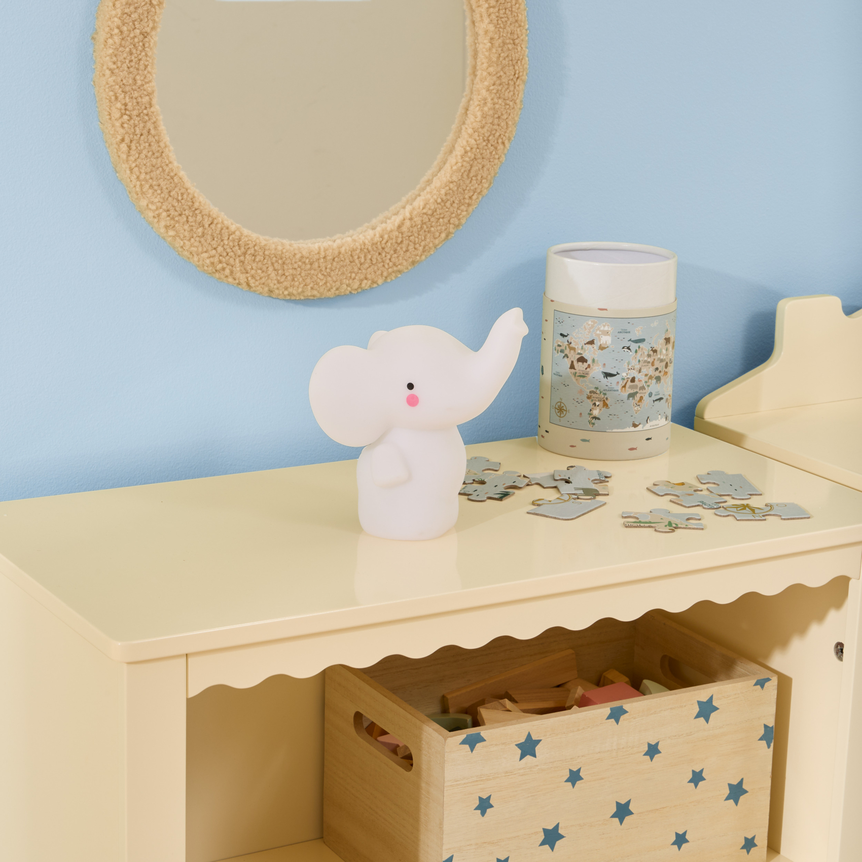 Veilleuse décorative enfant rechargeable en forme d’éléphant — vue 3