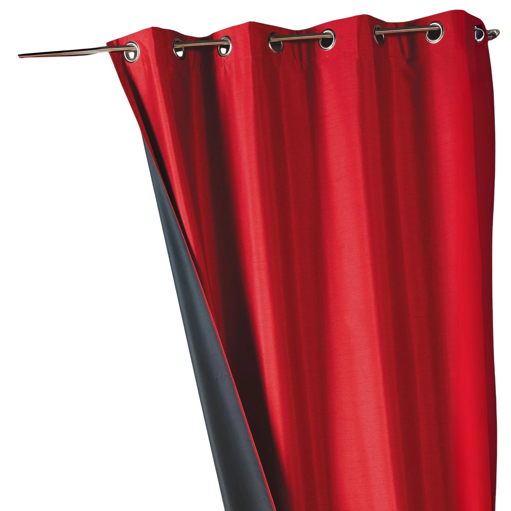 Rideau uni en shantung 100% occultant 3 couches — vue 4