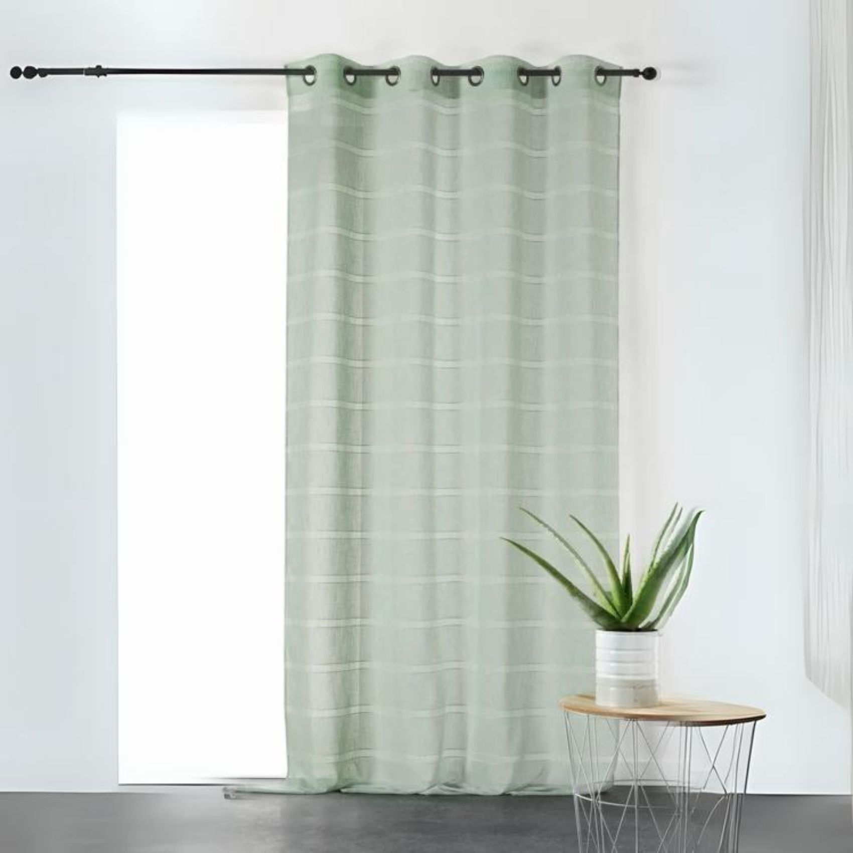 Voilage rayé et tamisant Cordelette — vue 5