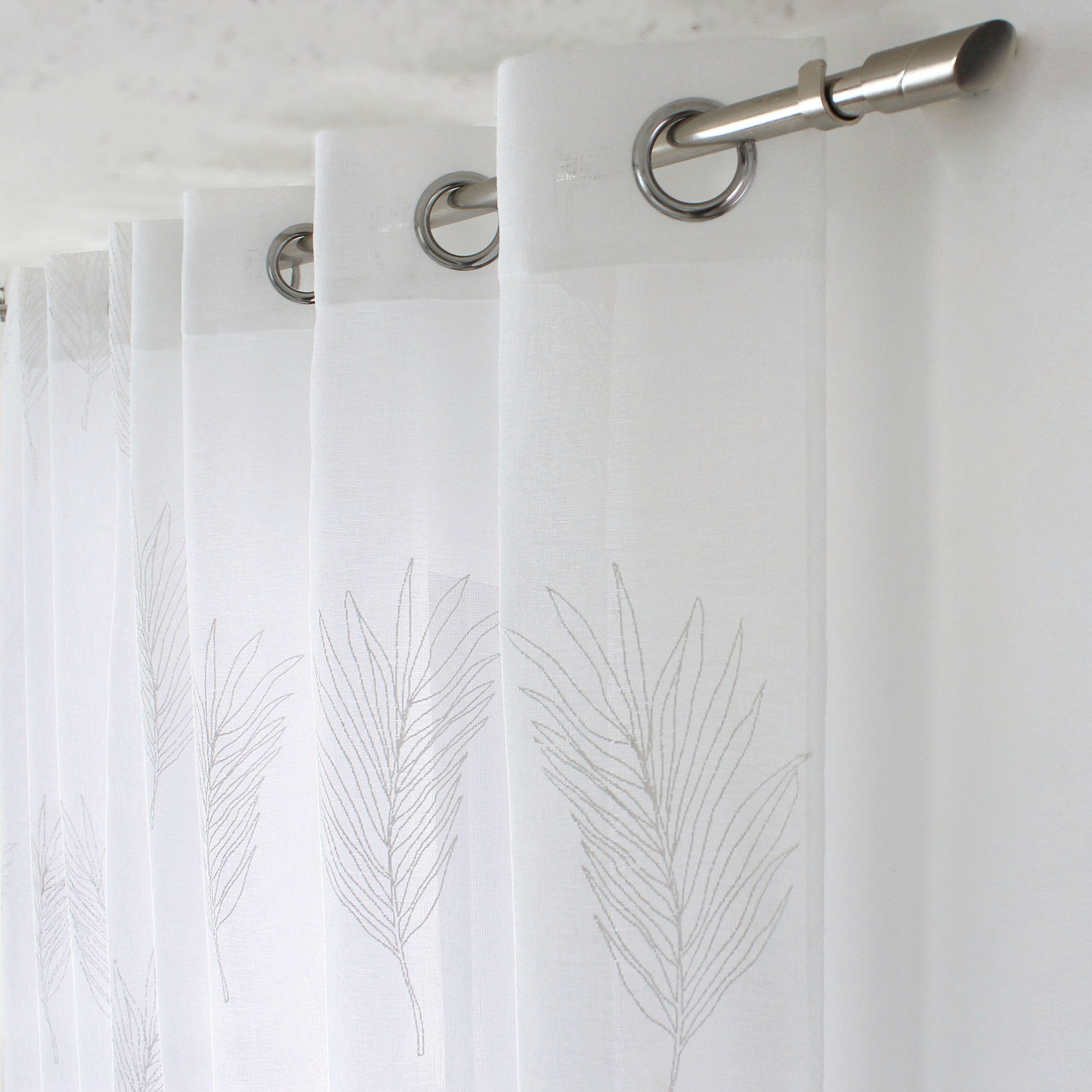 Voilage à oeillets feuille de palmier — vue 5