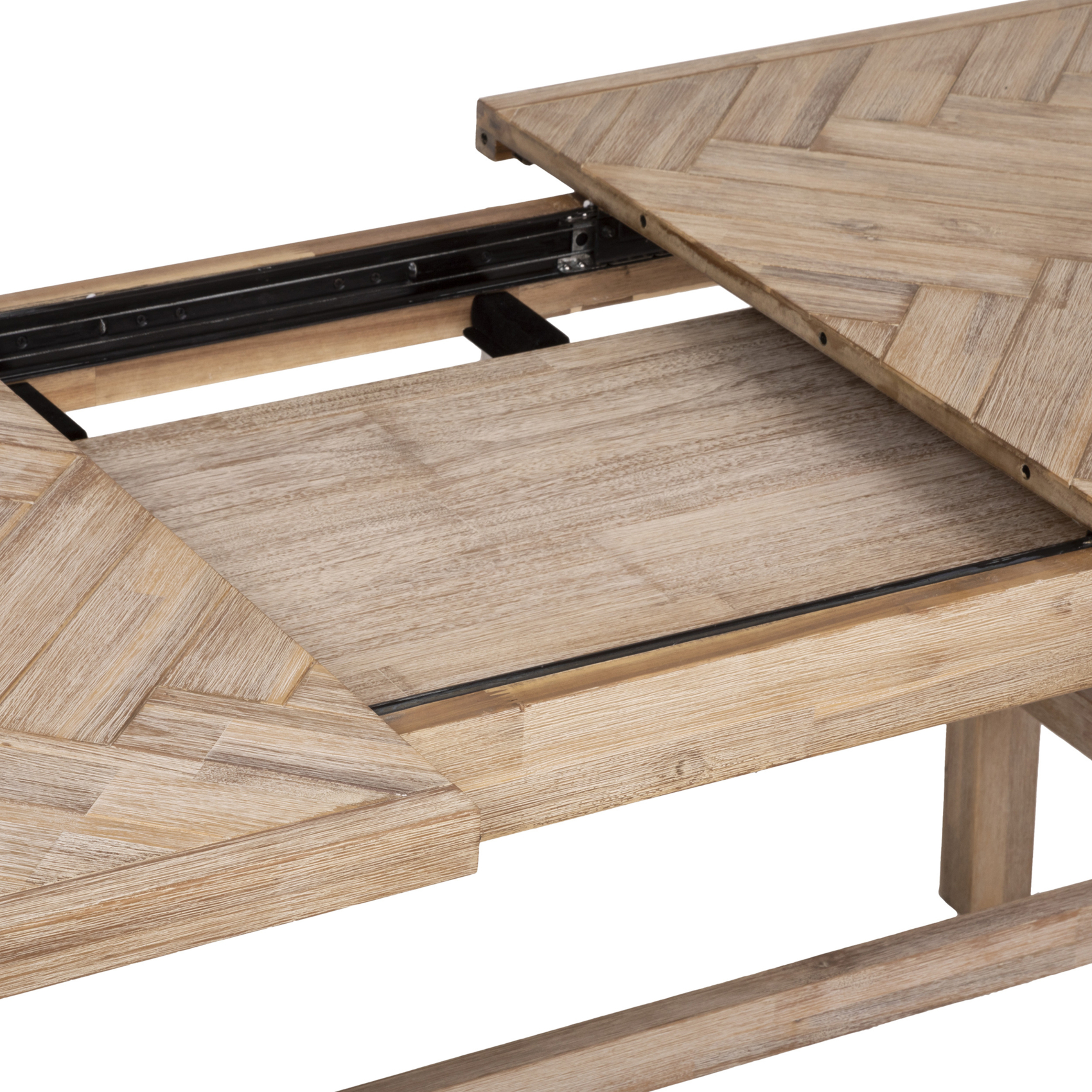 Table à manger extensible aspect bois avec rallonge — vue 5