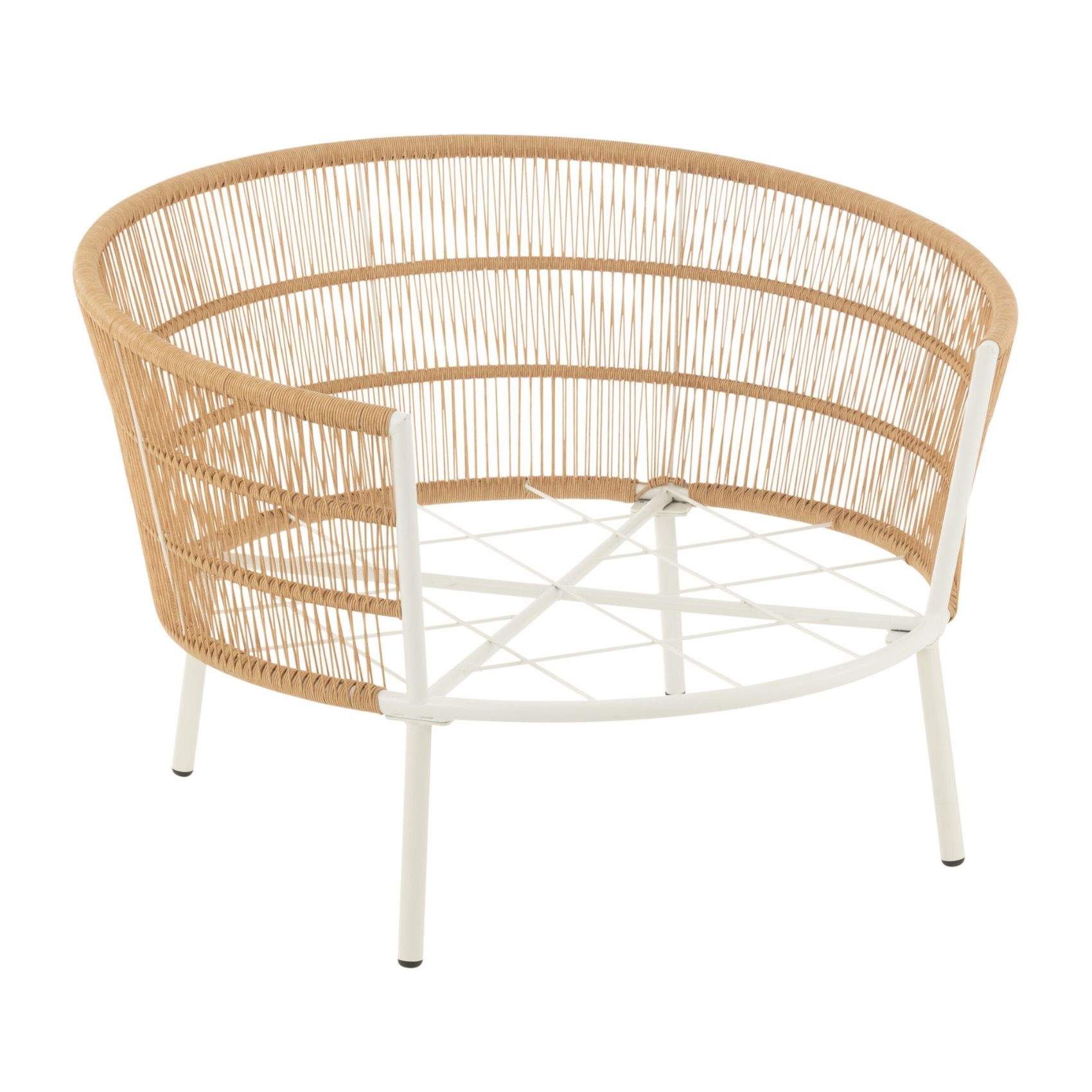 Fauteuil de jardin en rotin et metal — vue 5