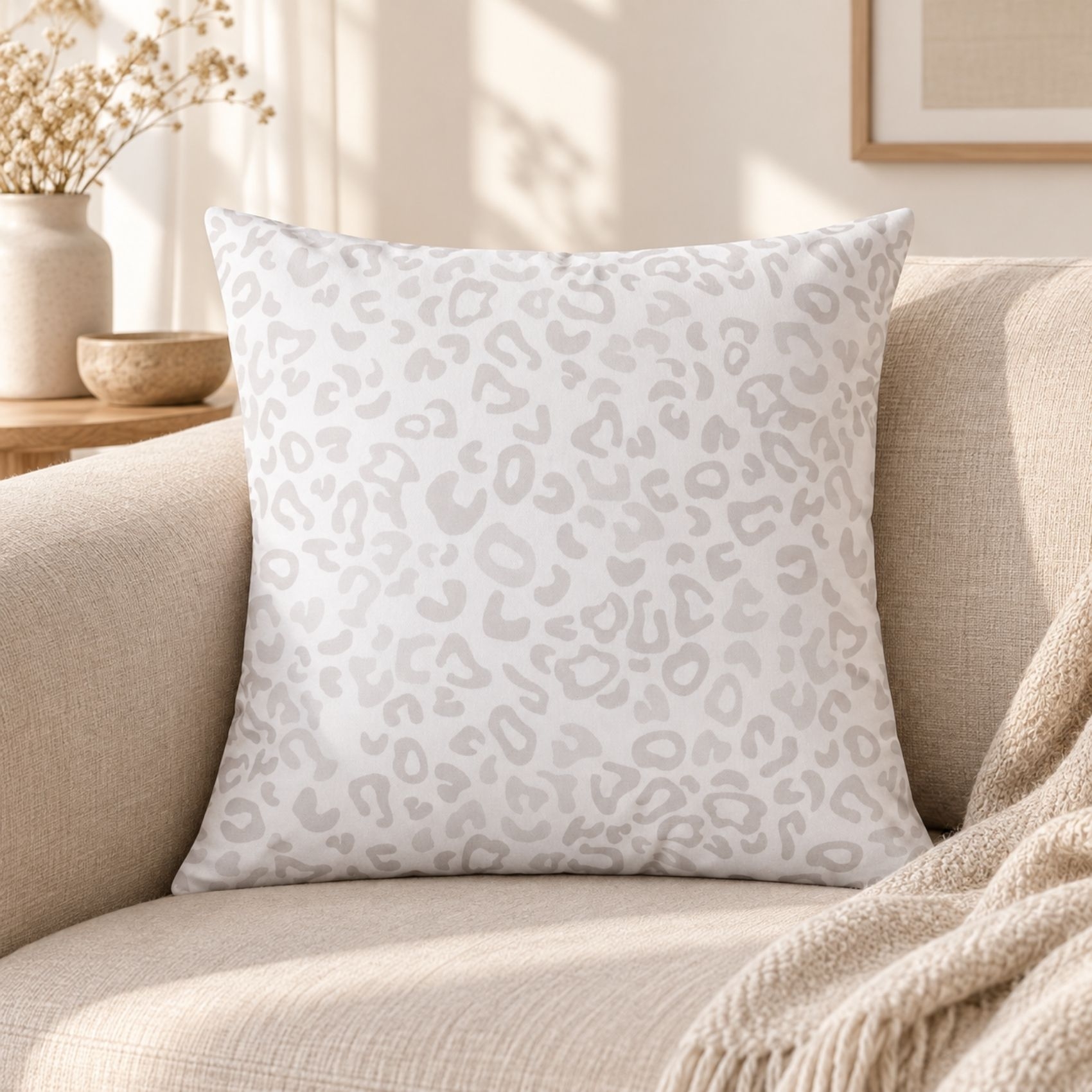 Coussin imprimé motif animalier — vue 3