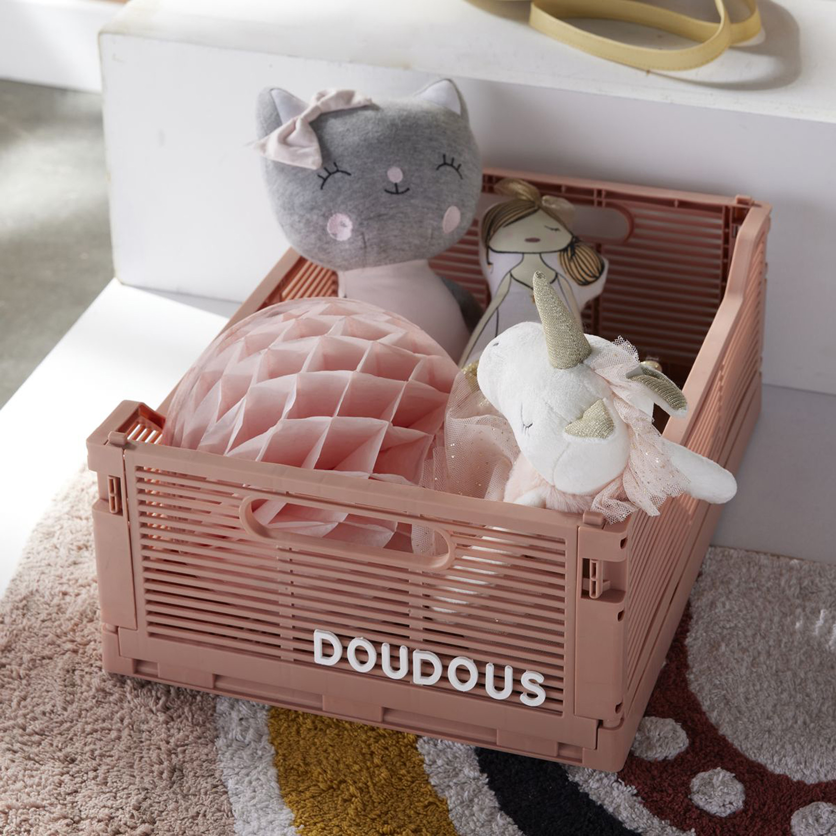 Caisse de rangement personnalisable avec lettres clipsables — vue 4
