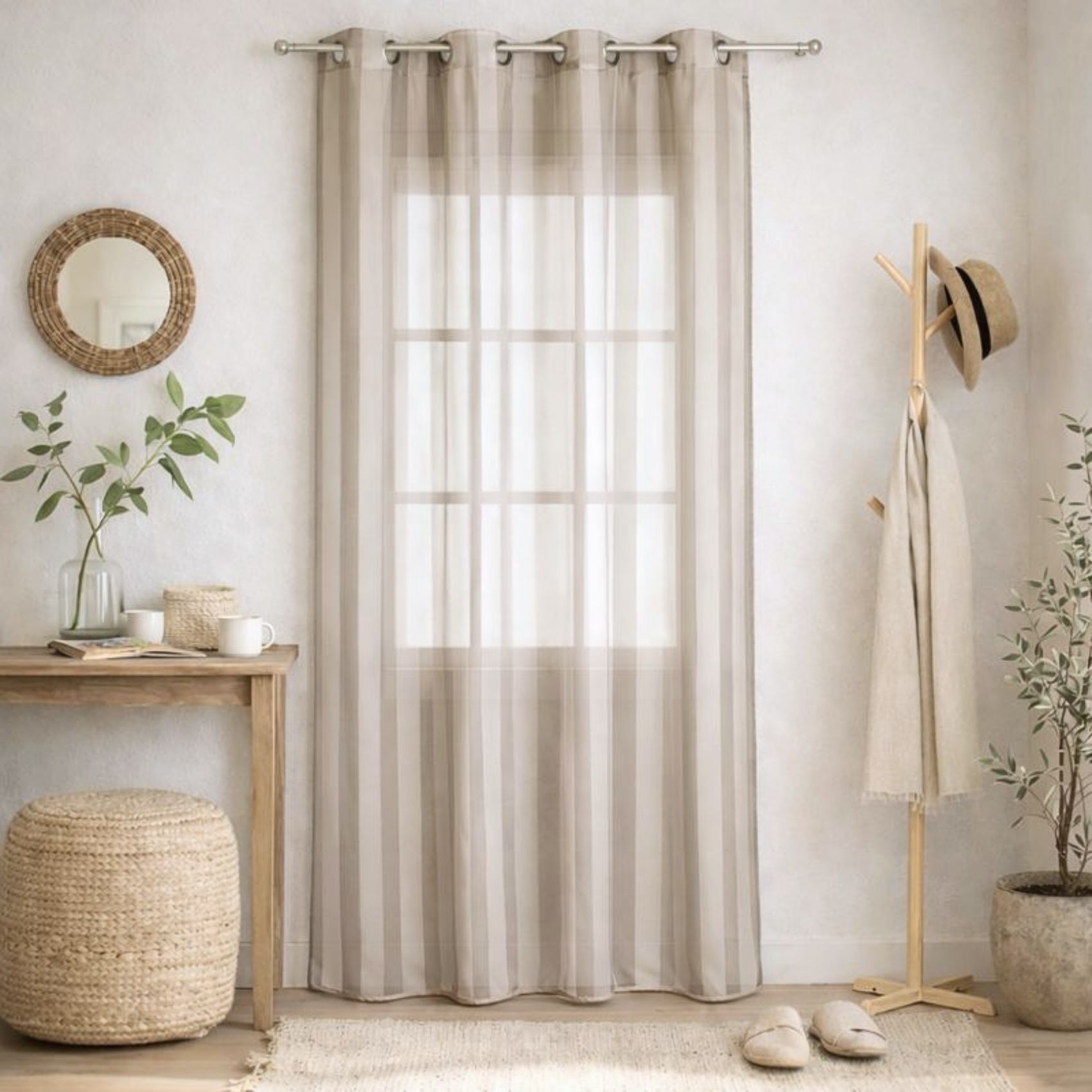 Voilage  à rayures tissées — vue 5