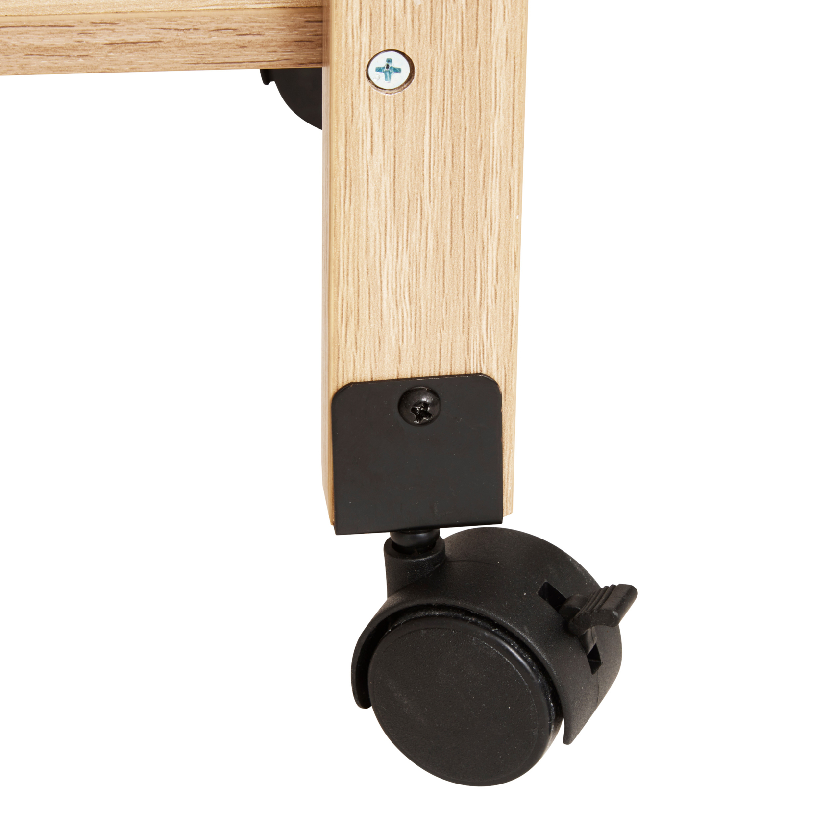 Desserte de rangement en bois à roulettes — vue 4