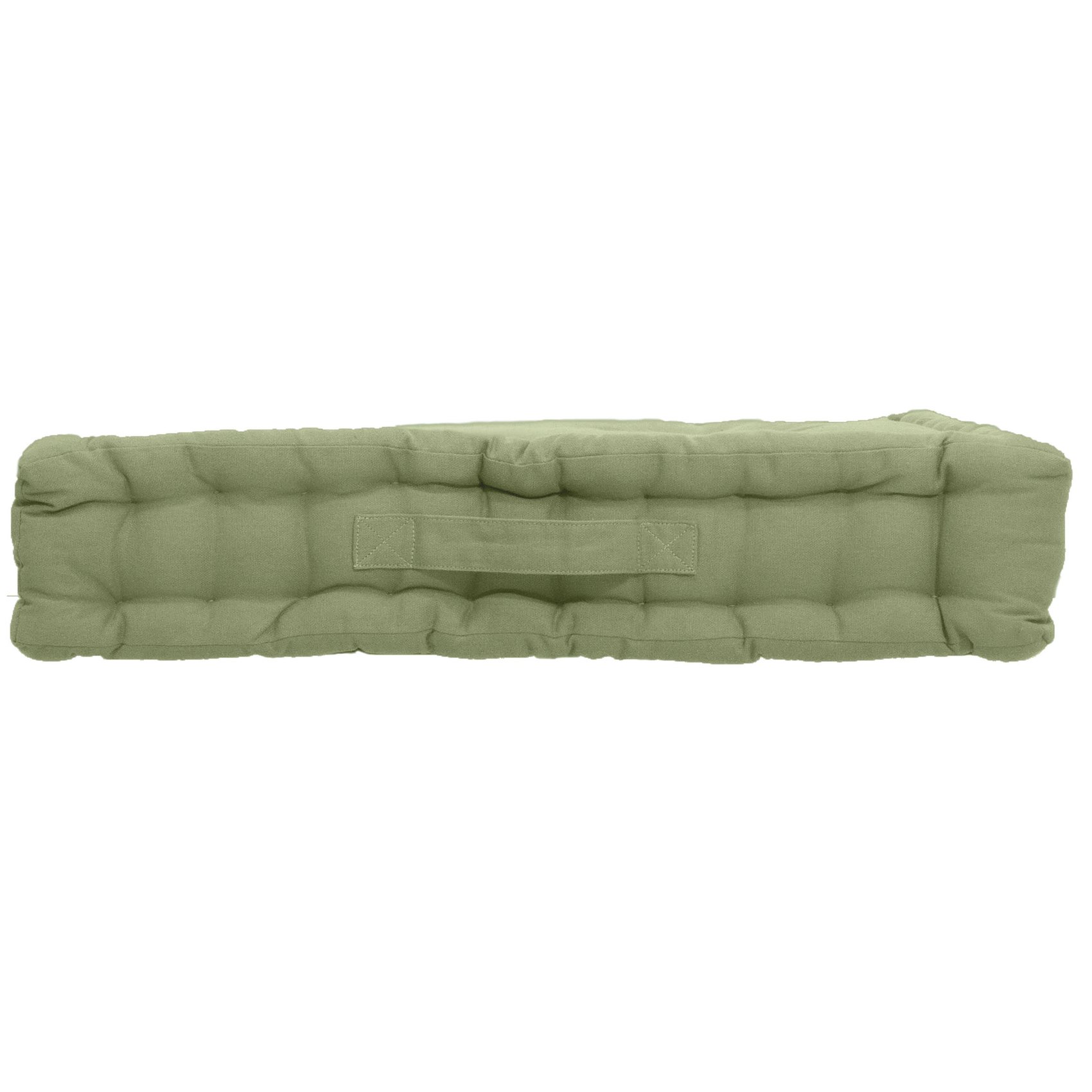 Coussin de sol uni en pur coton — vue 5