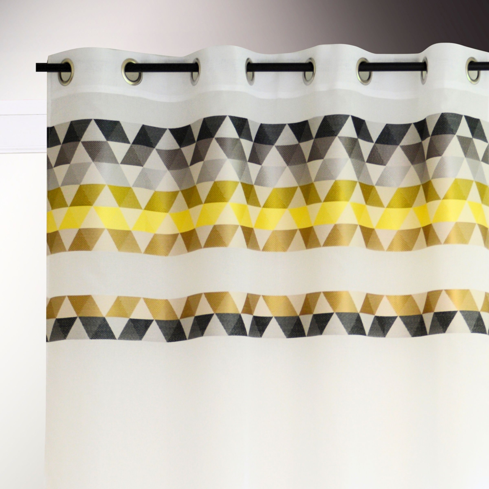 Voilage en étamine à parement haut triangle — vue 6