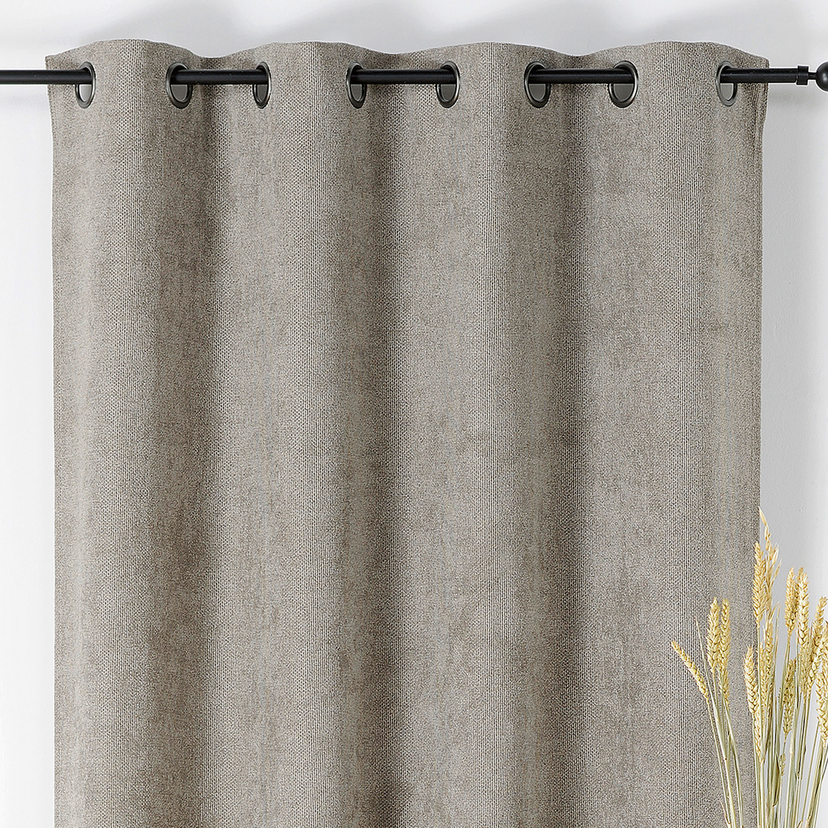 Rideau velours plat à oeillets — vue 3