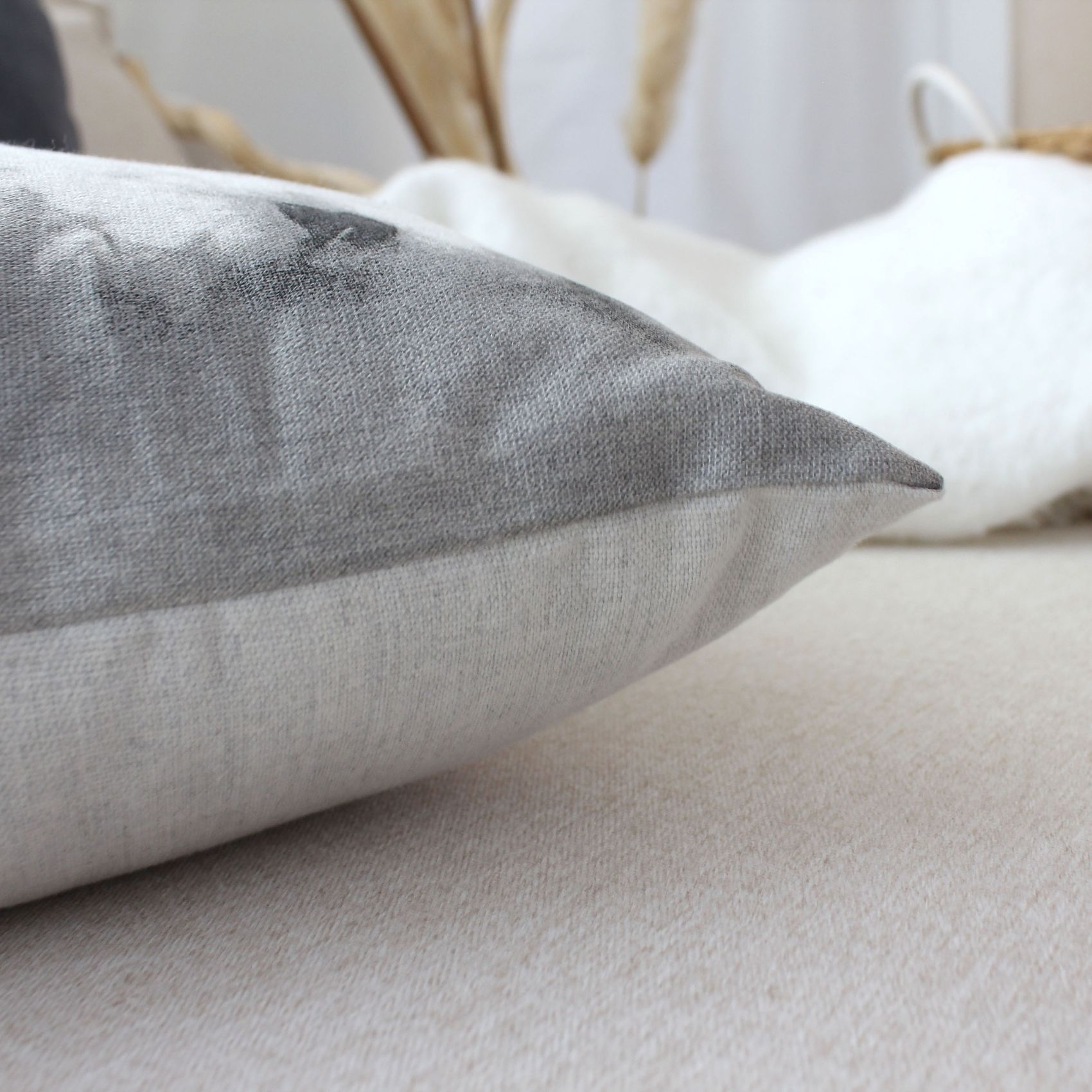 Coussin déhoussable en coton recyclé — vue 3