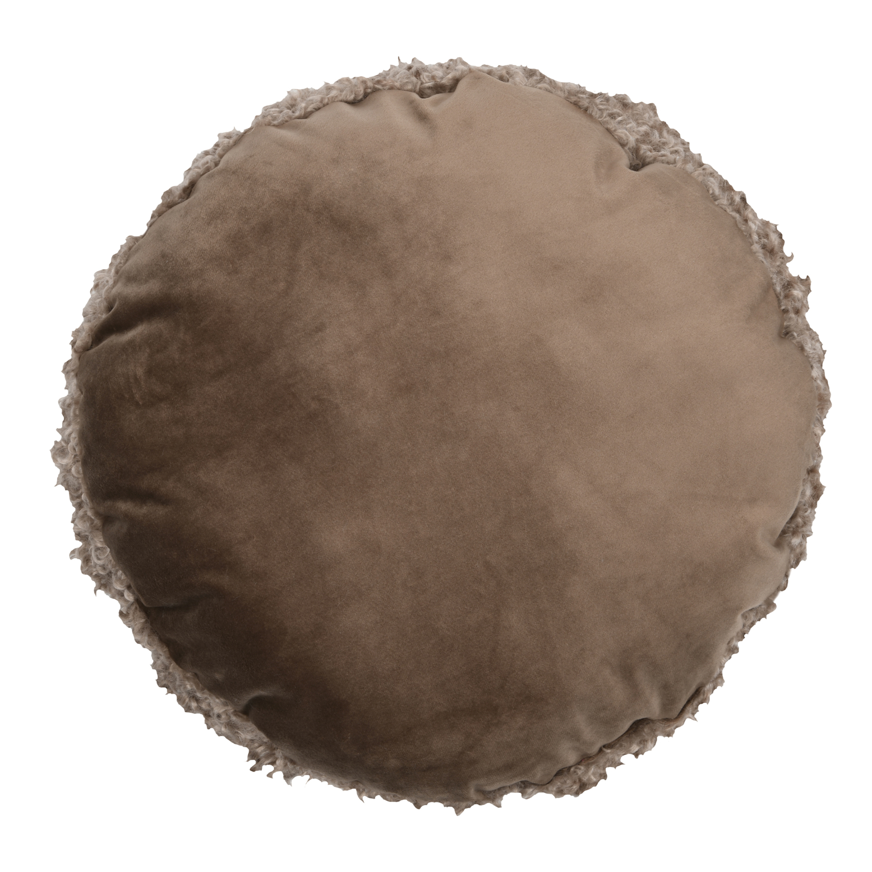 Coussin rond bouclette doudou — vue 4