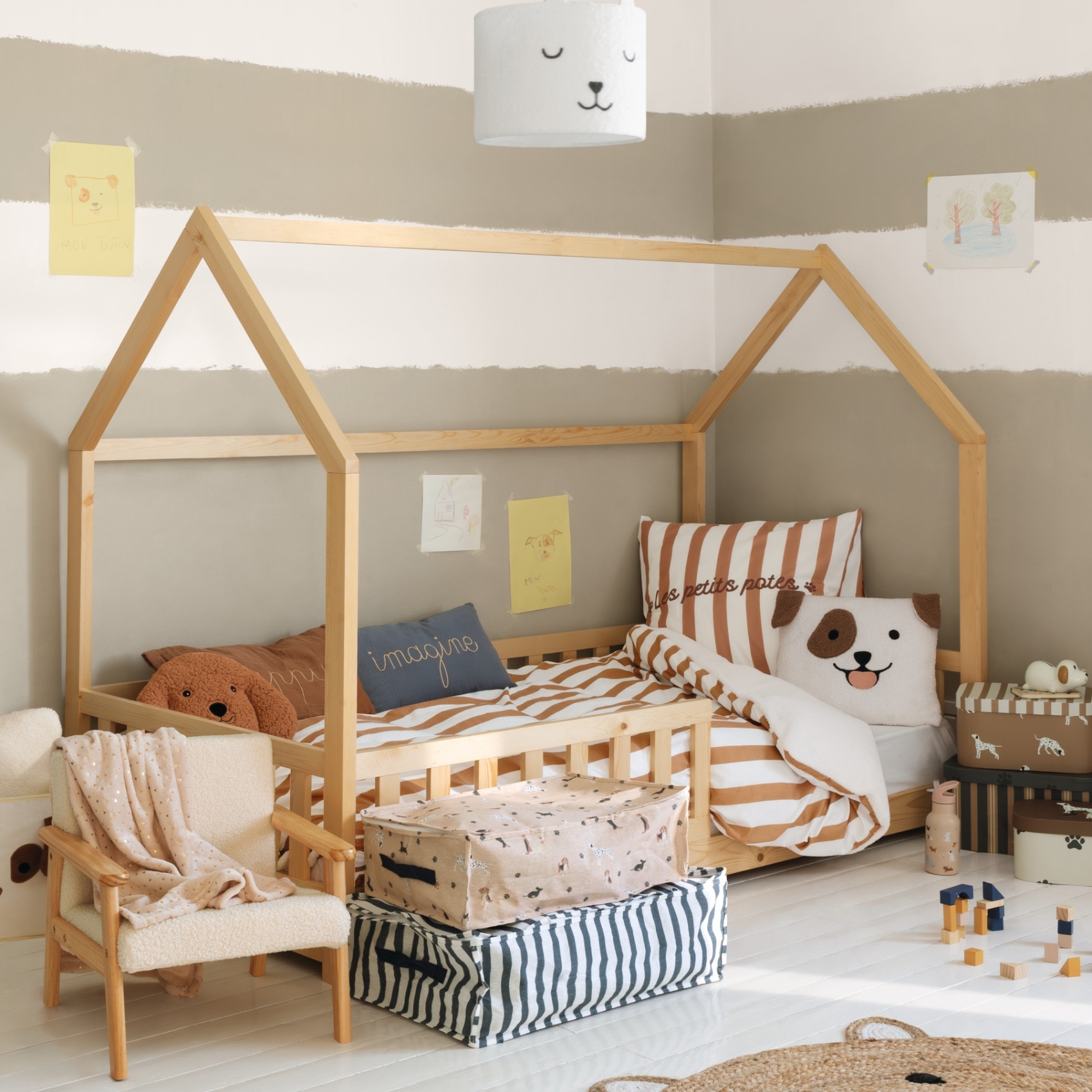 Parure de lit enfant réversible effet bouclette — vue 3
