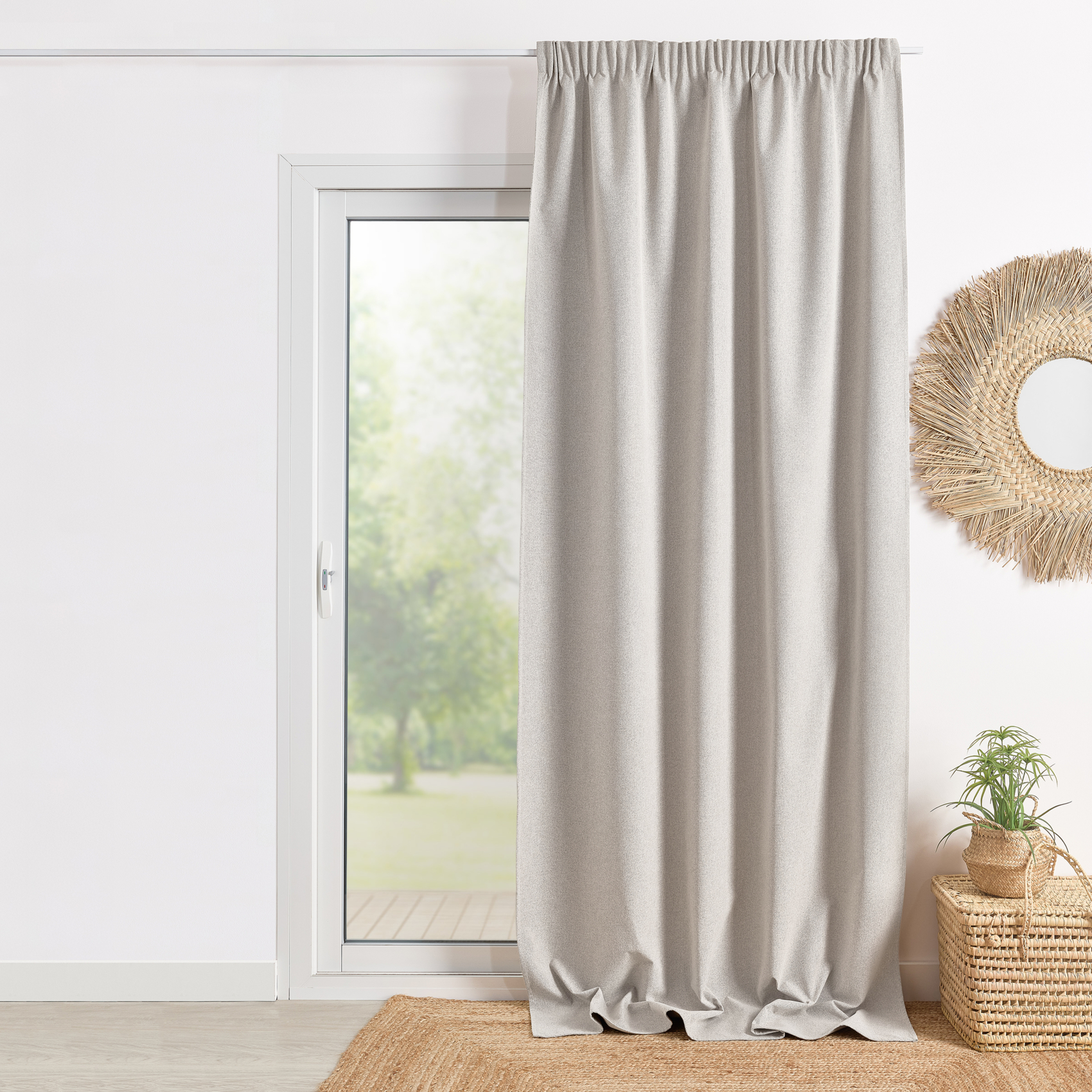 Rideau 100% occultant double face galon fronceur — vue 4