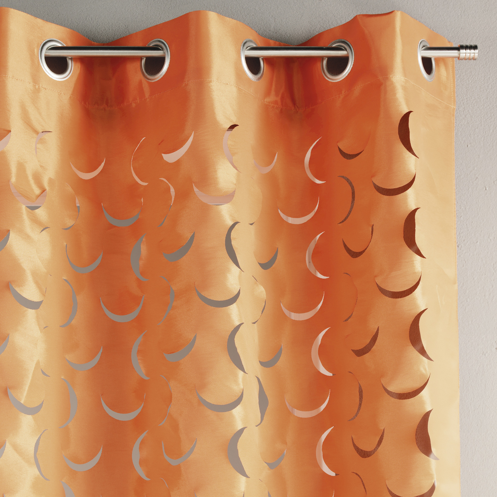 Rideau en taffetas léger découpe laser