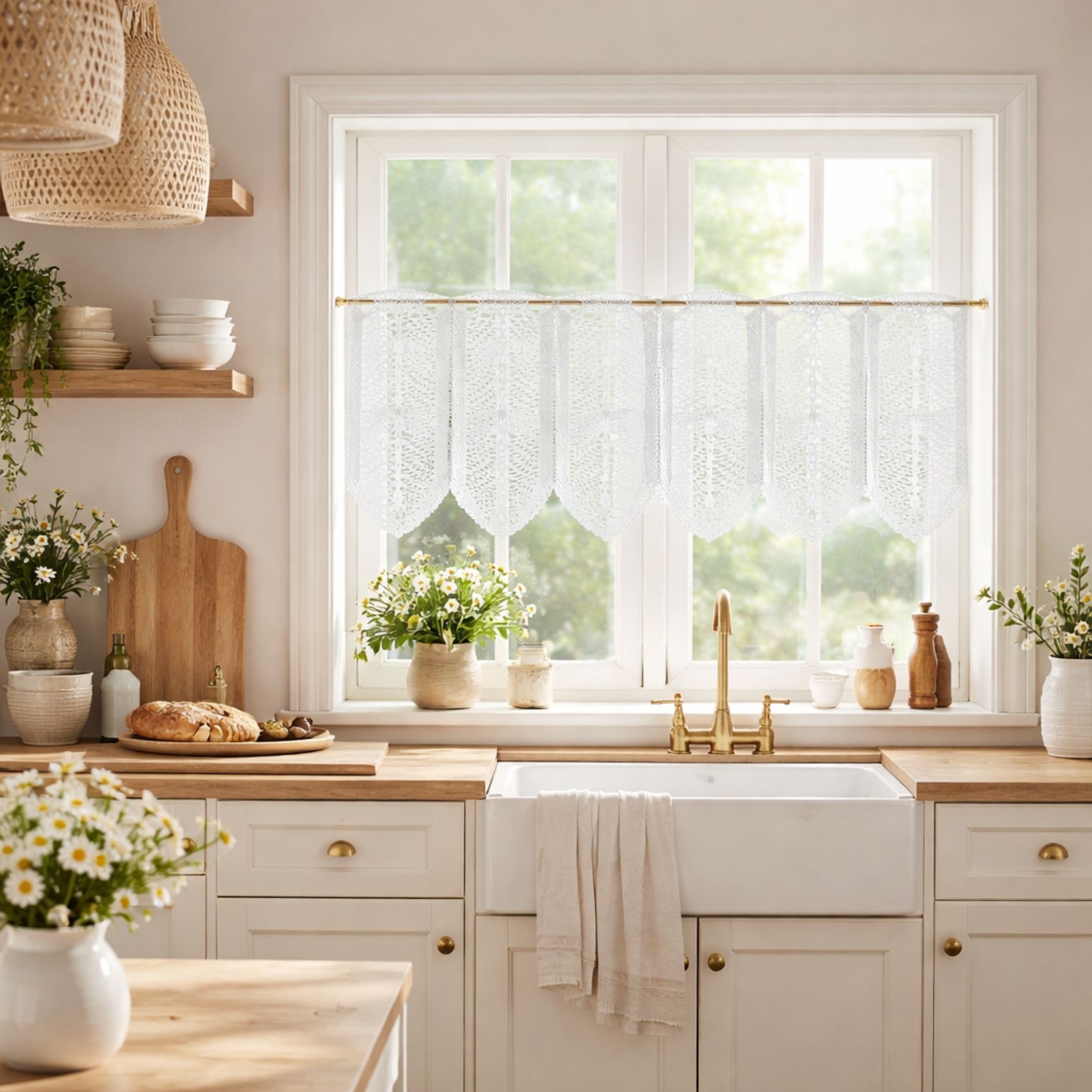 Brise bise en maille dentelle ajourée — vue 4